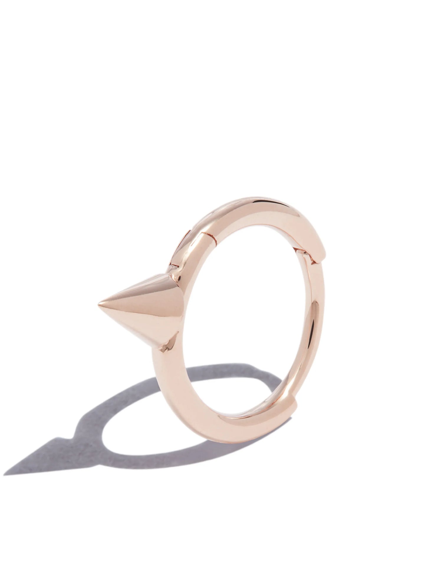 18kt rose gold Short Spike single earring