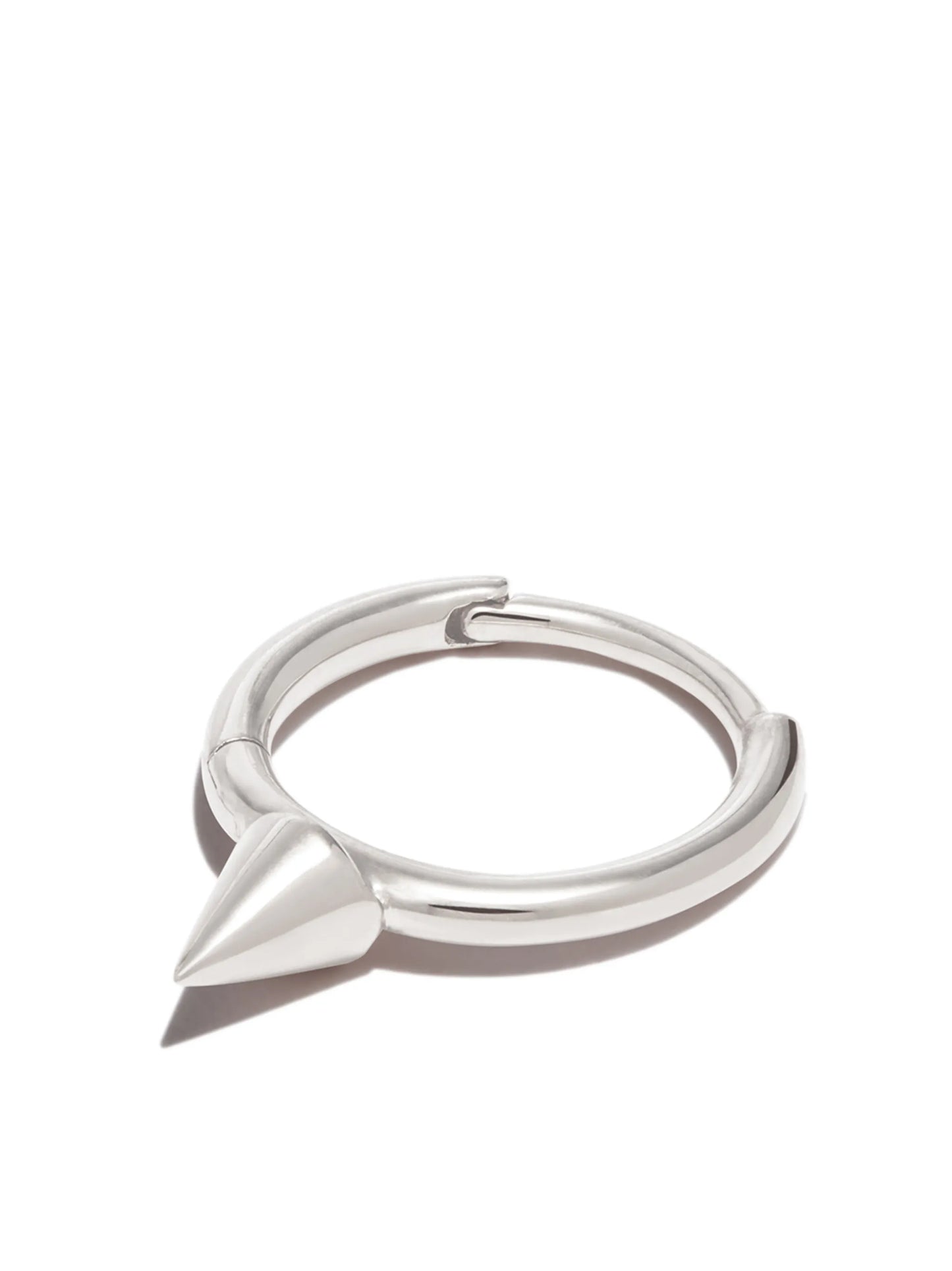 18kt white gold Short Spike single earring