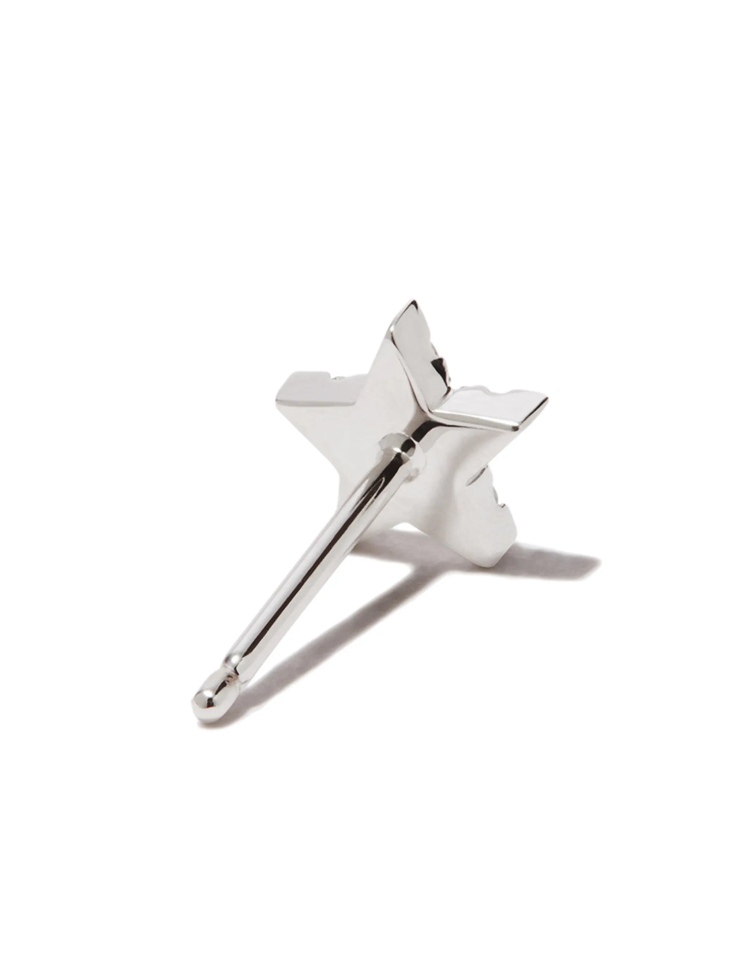 18kt white gold Star stud earring