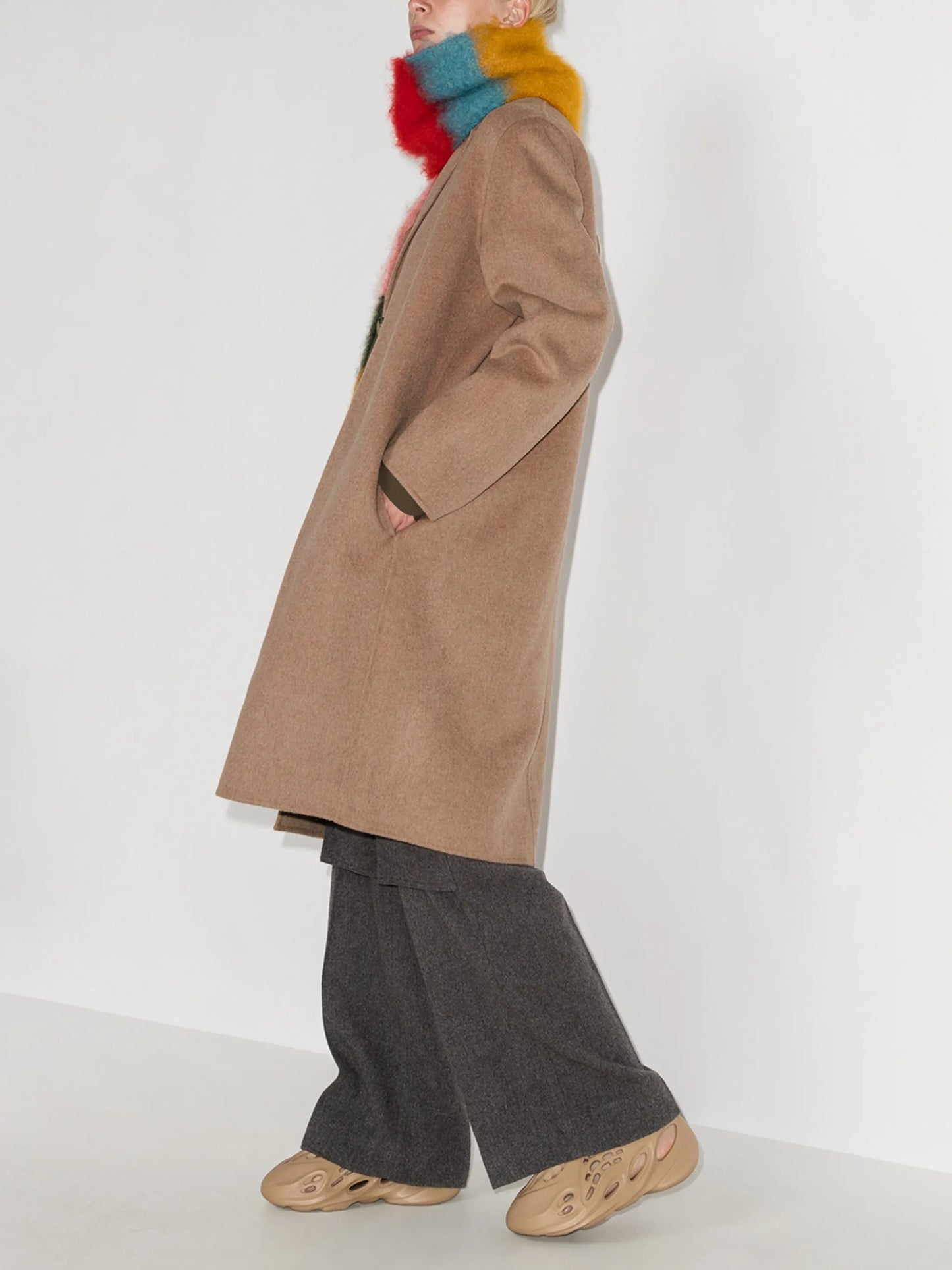 single-breasted wool coat