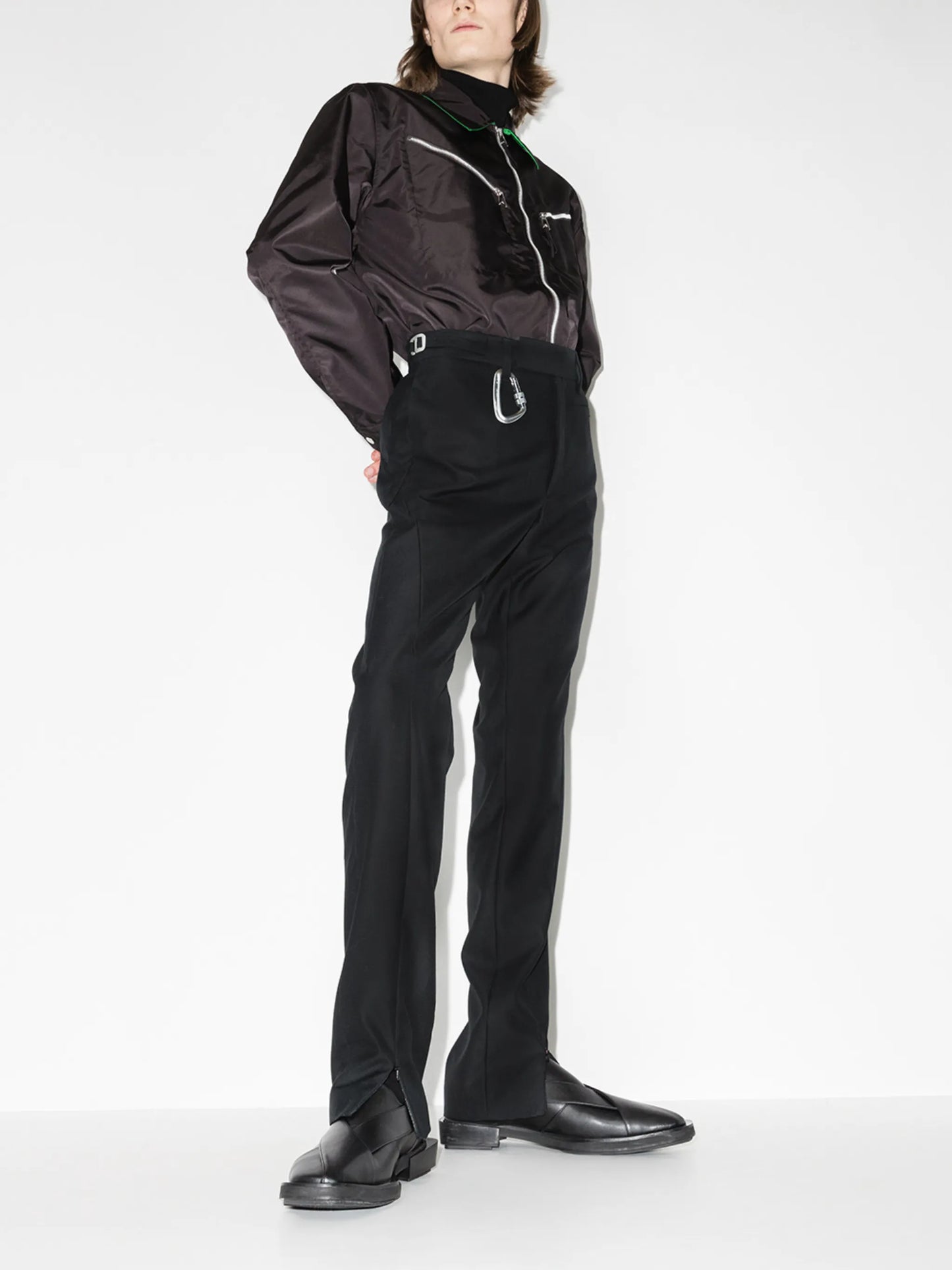 Carabinel wool tailored trousers