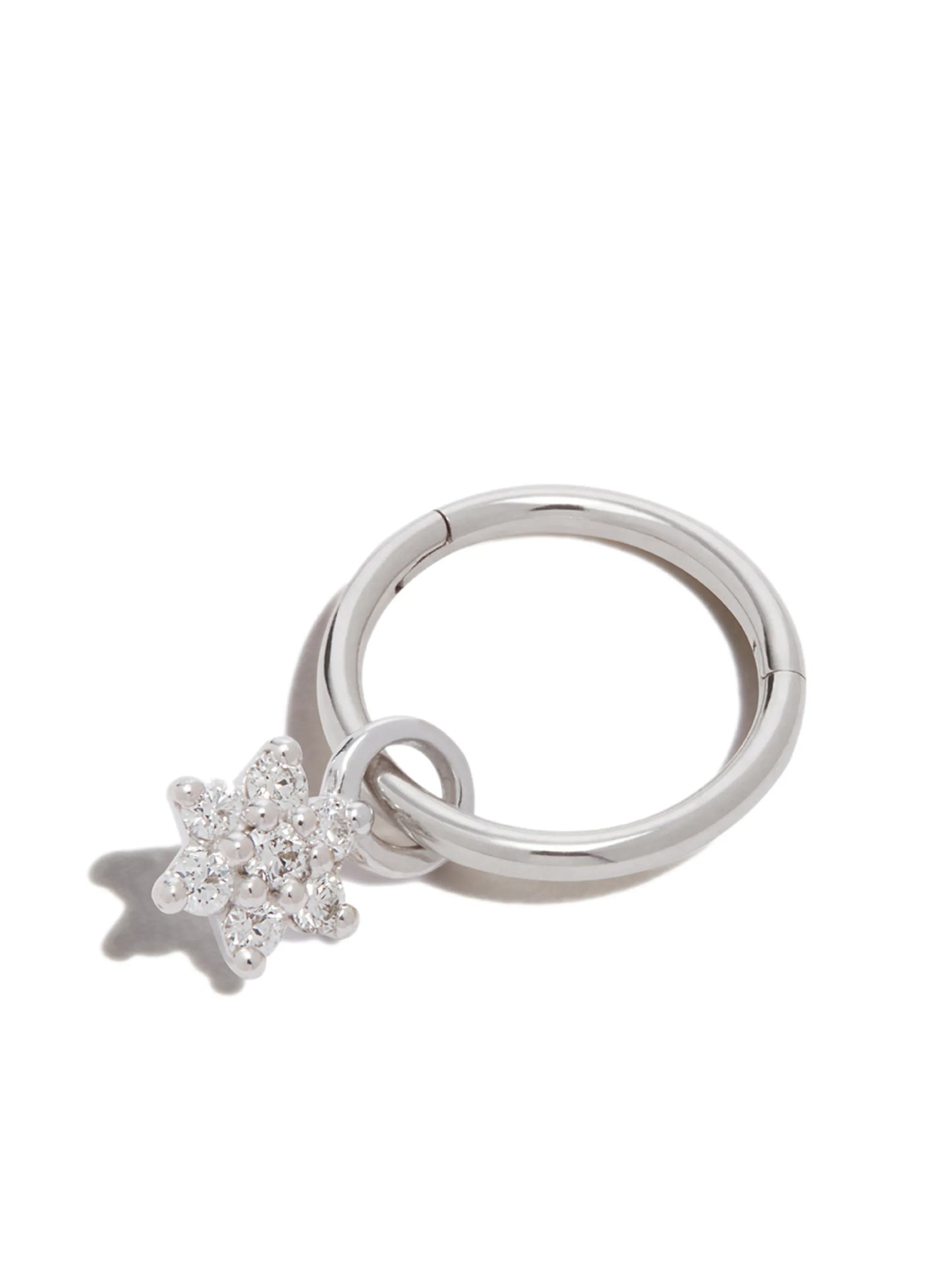 18kt white gold Flower charm
