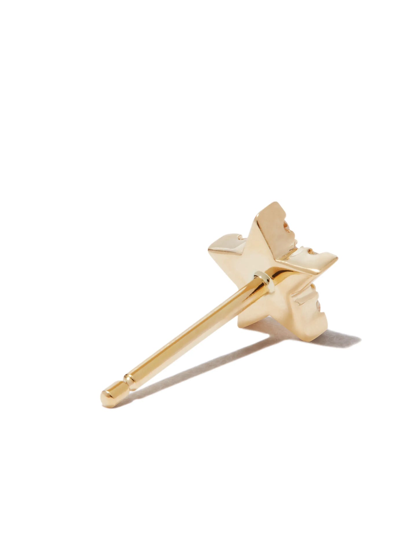 18kt yellow gold Star stud earring