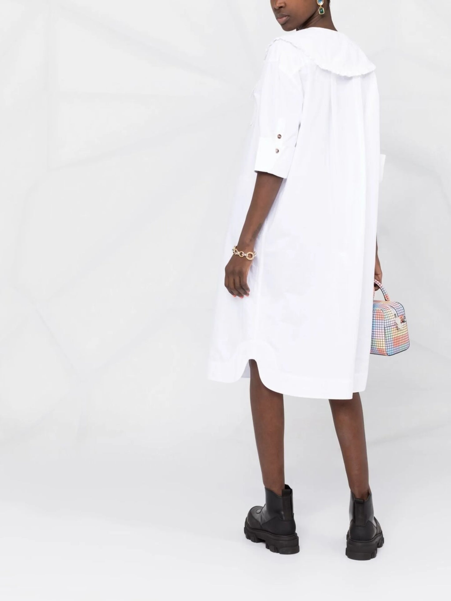 oversized poplin shirtdress