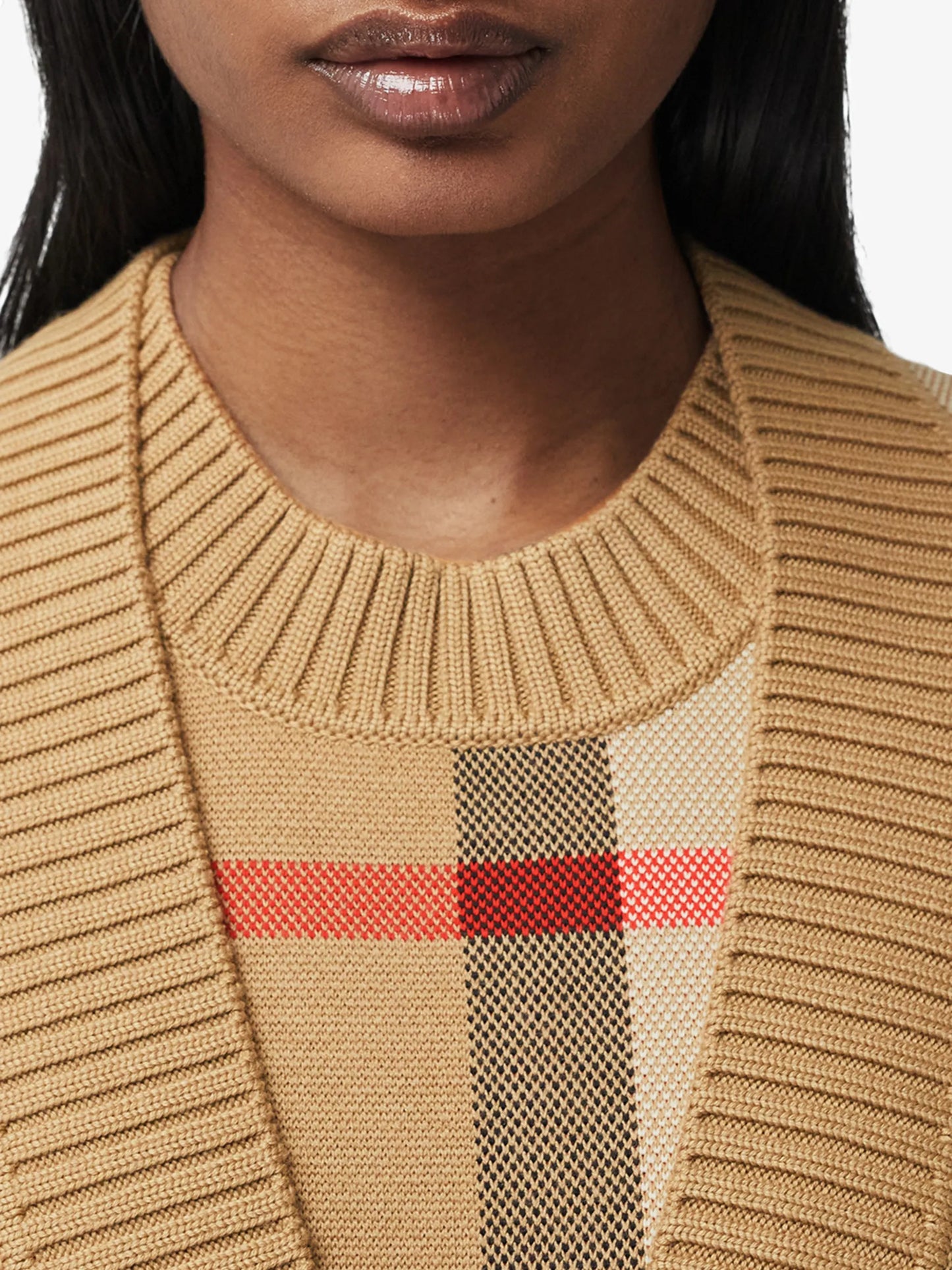 Vintage Check V-neck cardigan