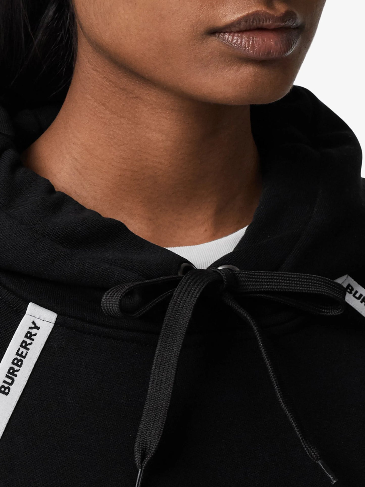 logo-tape hoodie