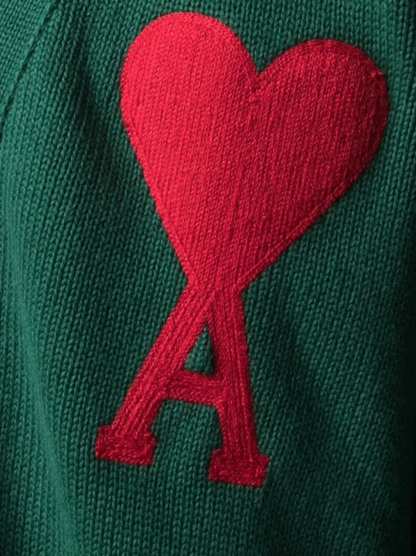 embroidered-logo V-neck cardigan