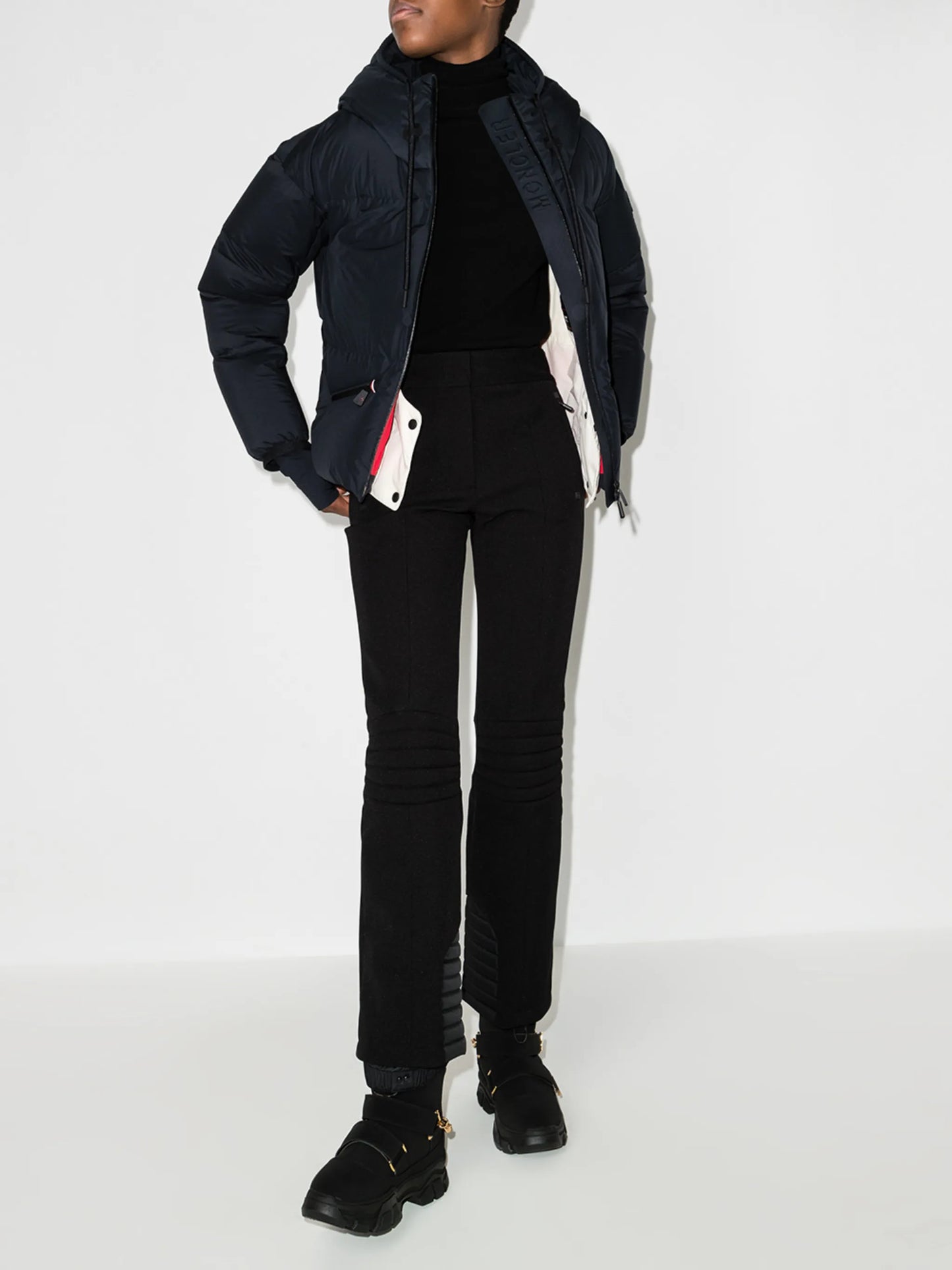 straight-leg ski trousers