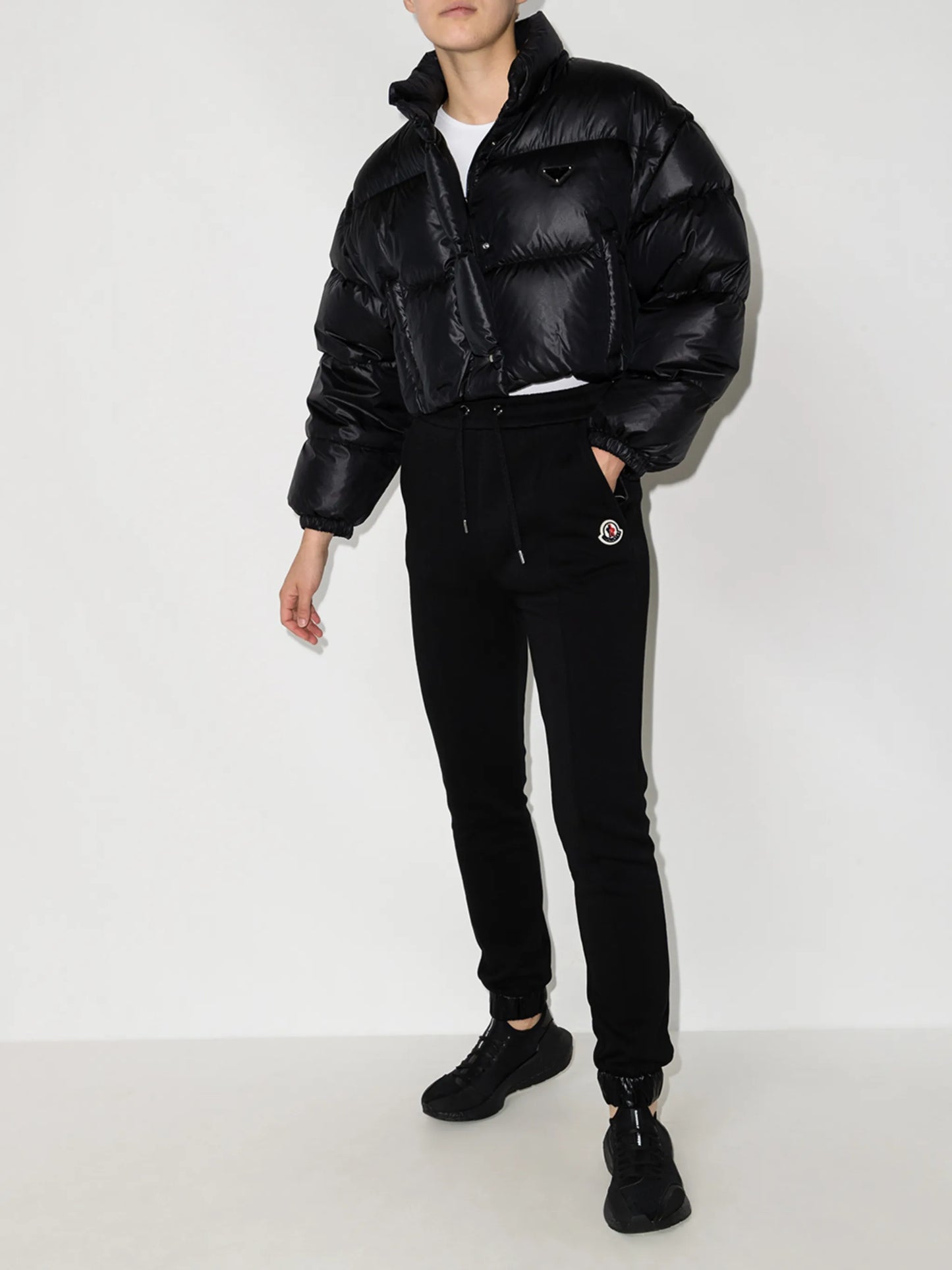Drawcord cuffed pants