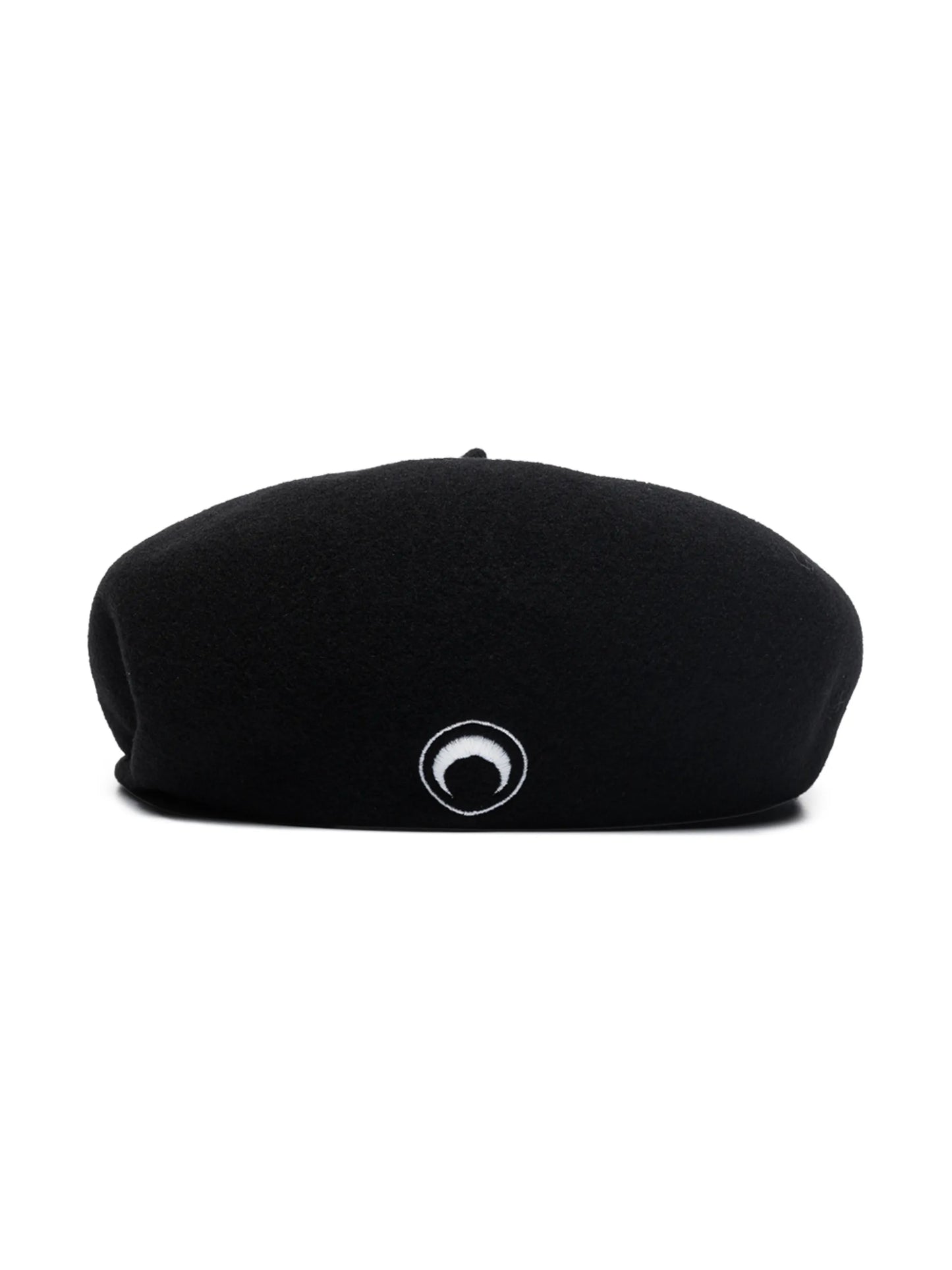 logo-embroidered wool beret