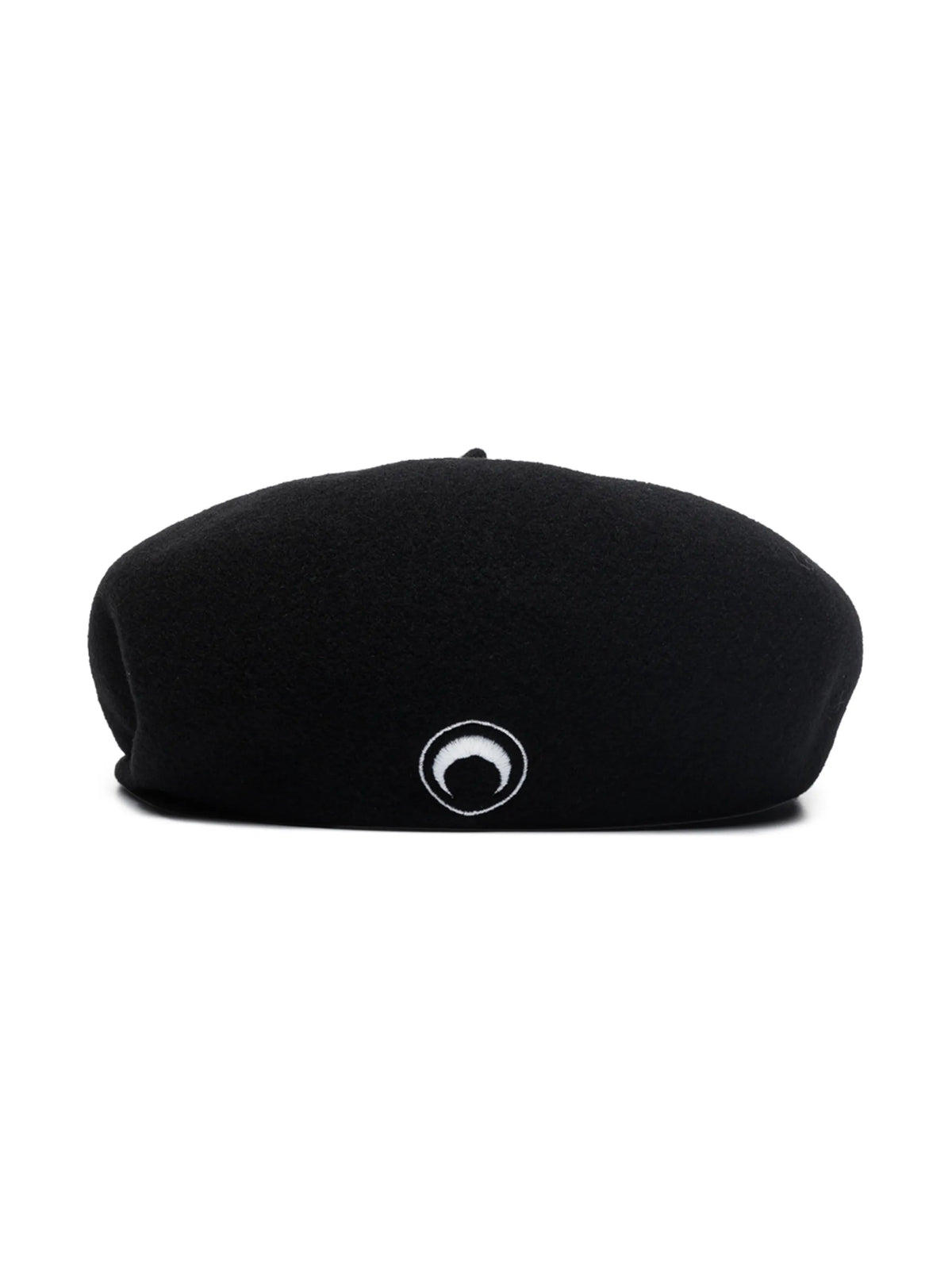 logo-embroidered wool beret
