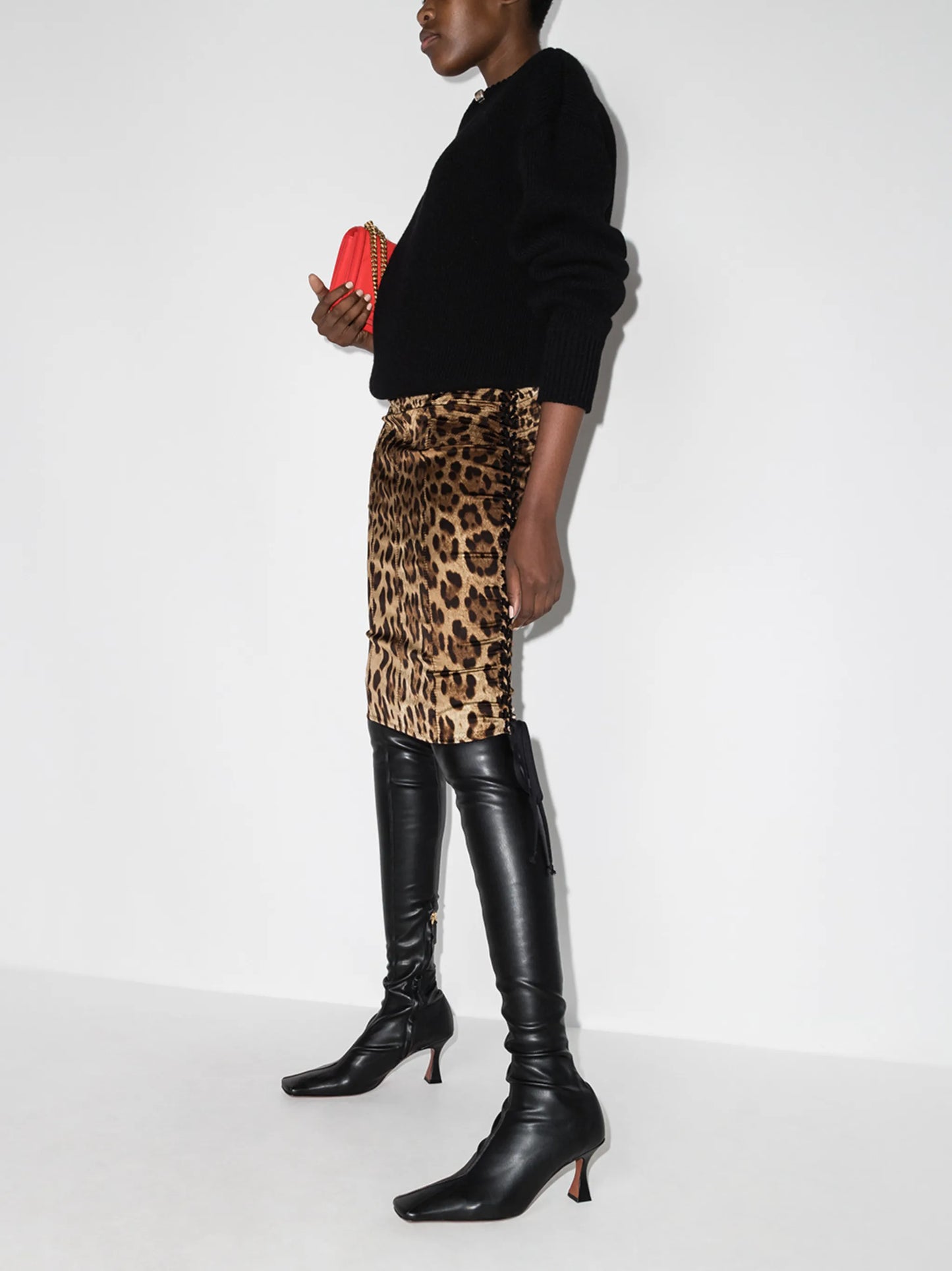 leopard print pencil skirt