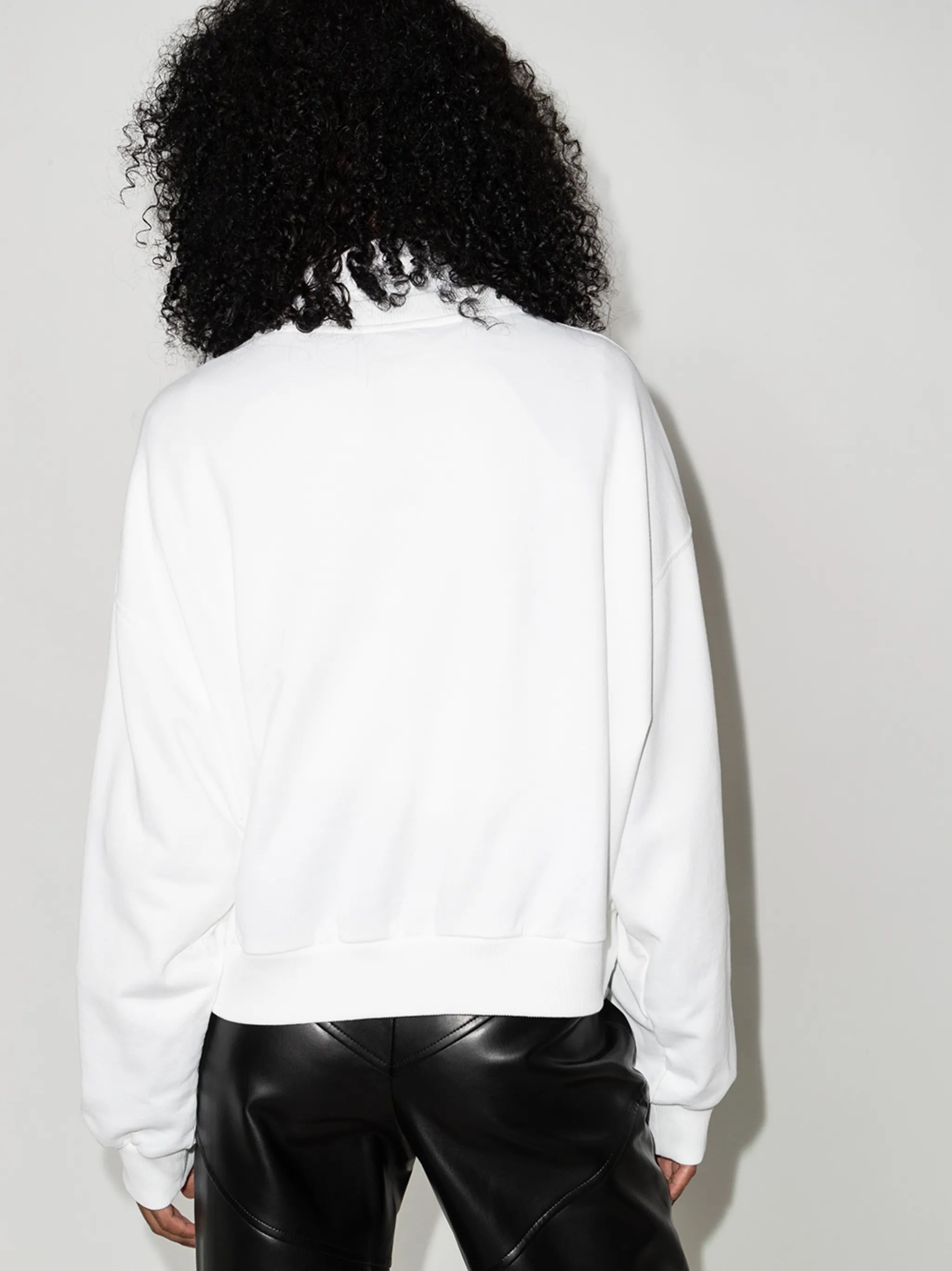 '90s Supermodel-print drop-shoulder sweatshirt