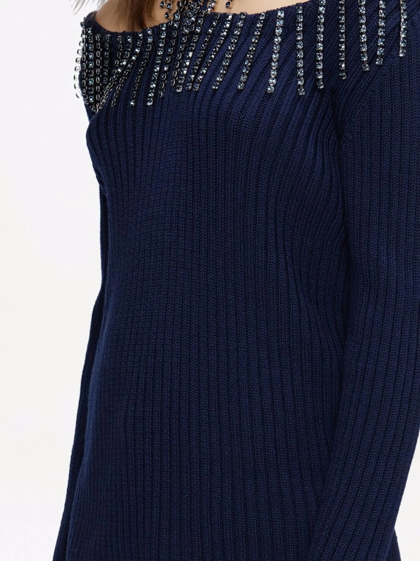 crystal-embellished jumper