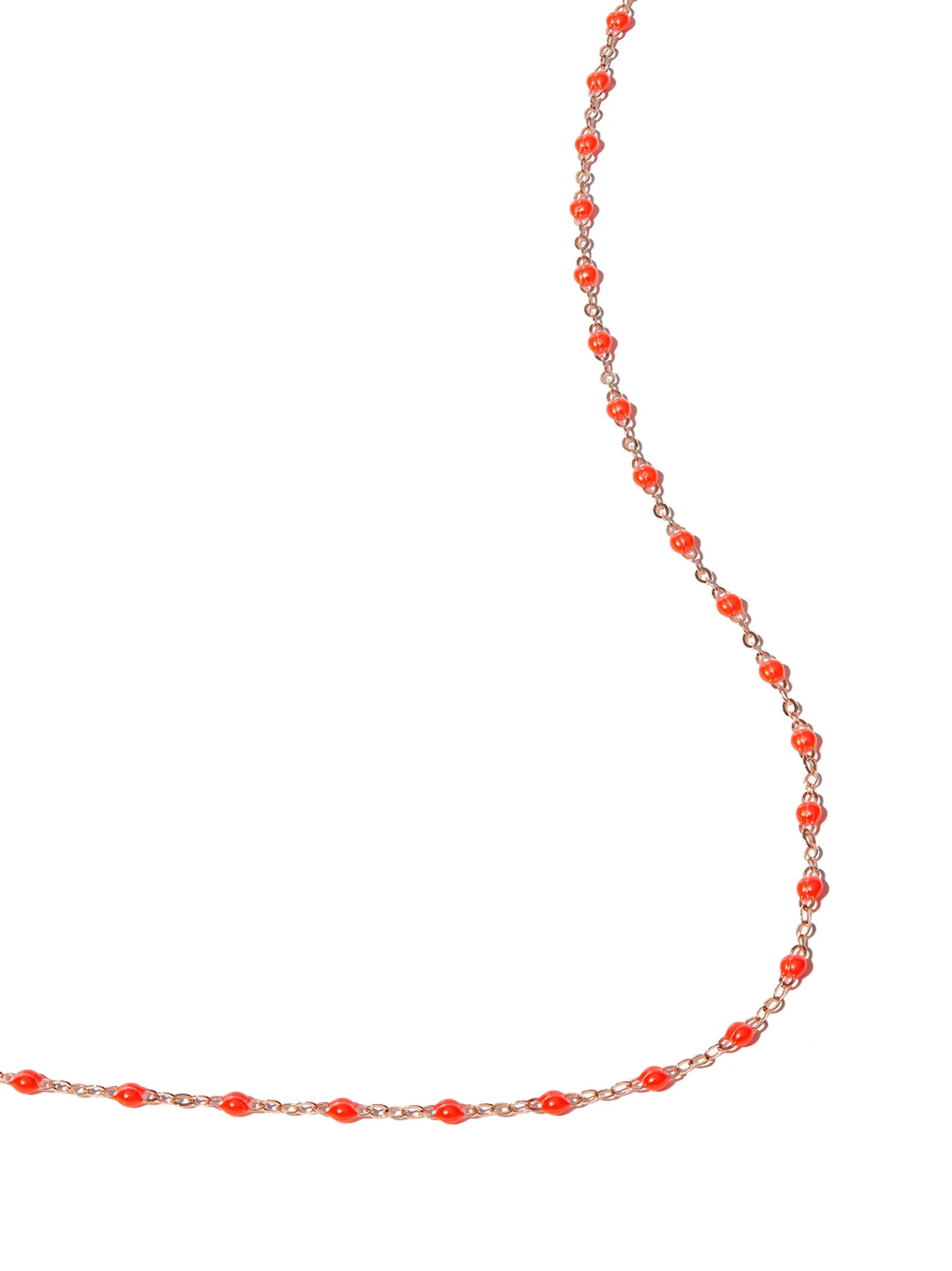 18kt rose gold Classic Gigi bead-chain necklace