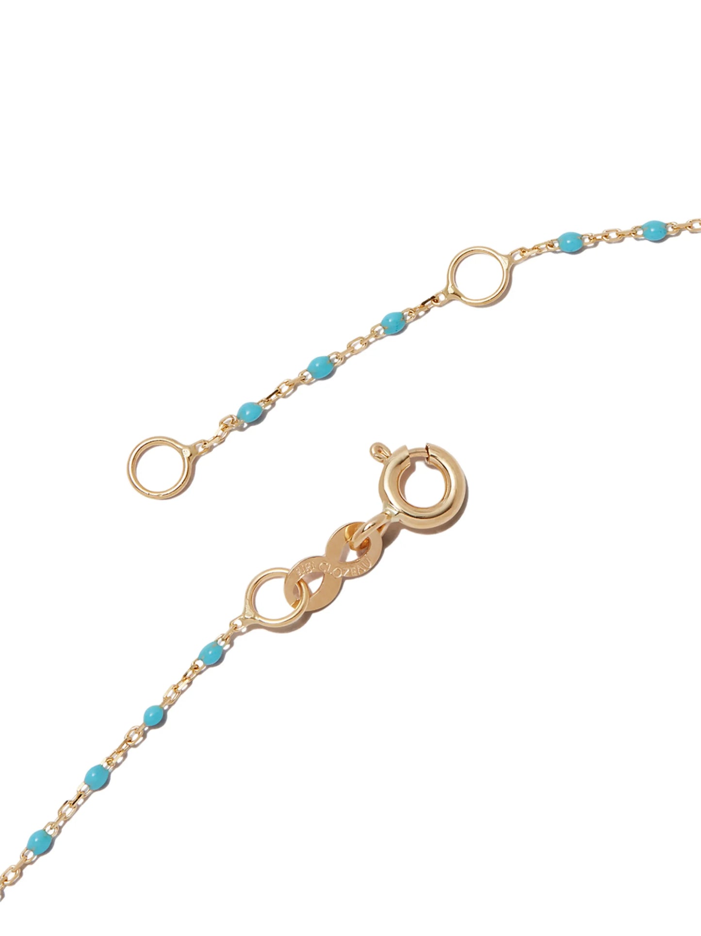 18kt yellow gold beaded necklace