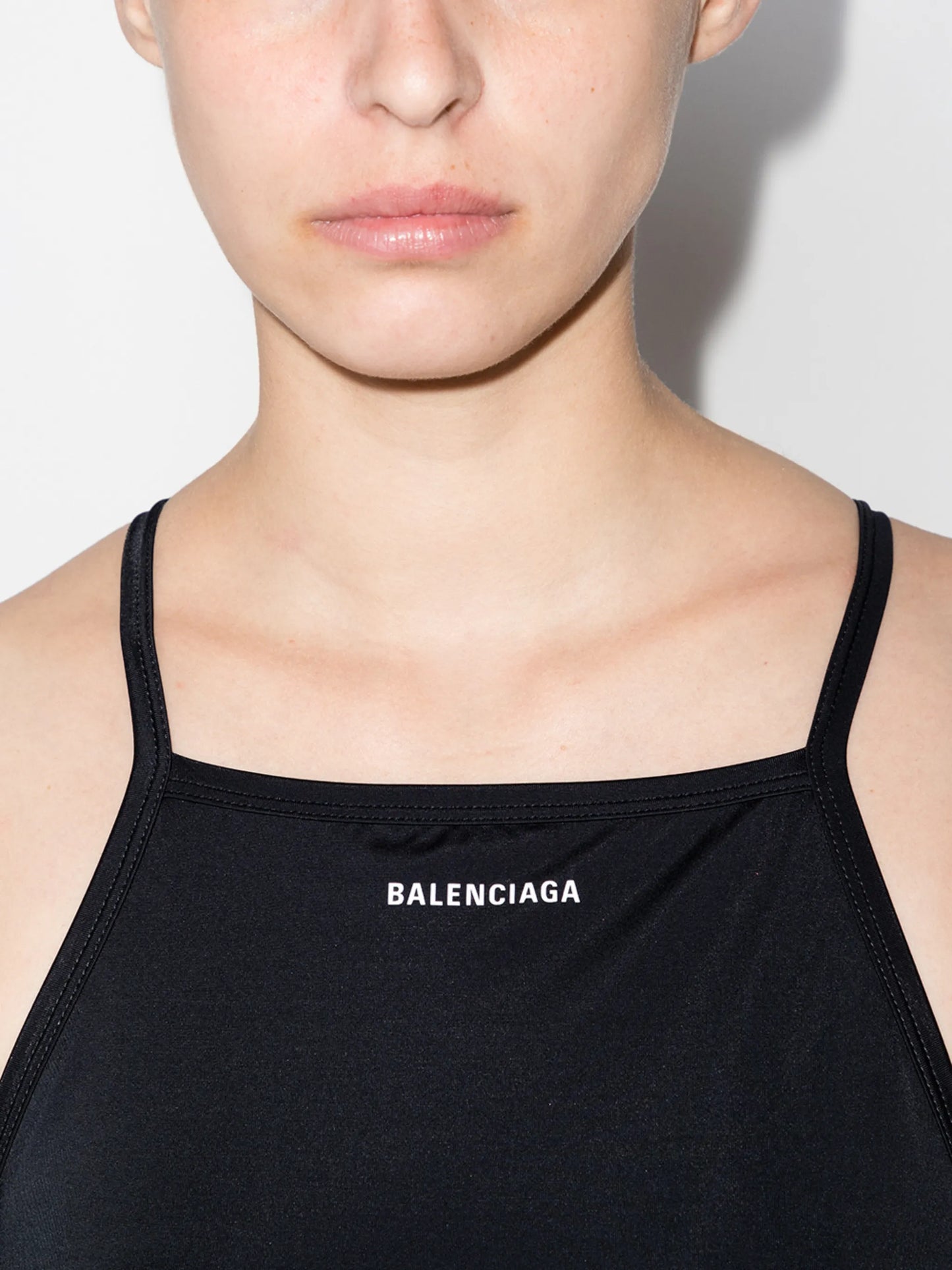 logo-print strappy swimsuit