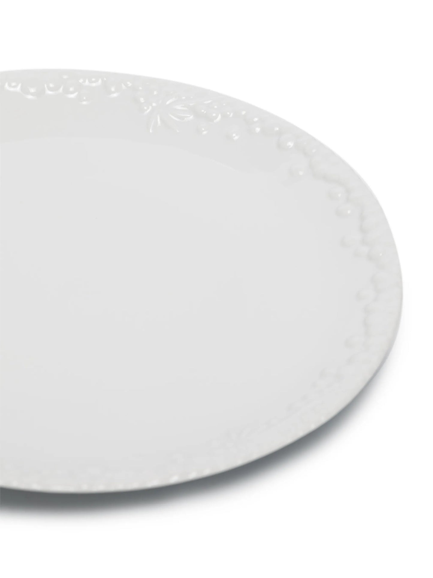 Haas Mojave embossed porcelain dessert plate