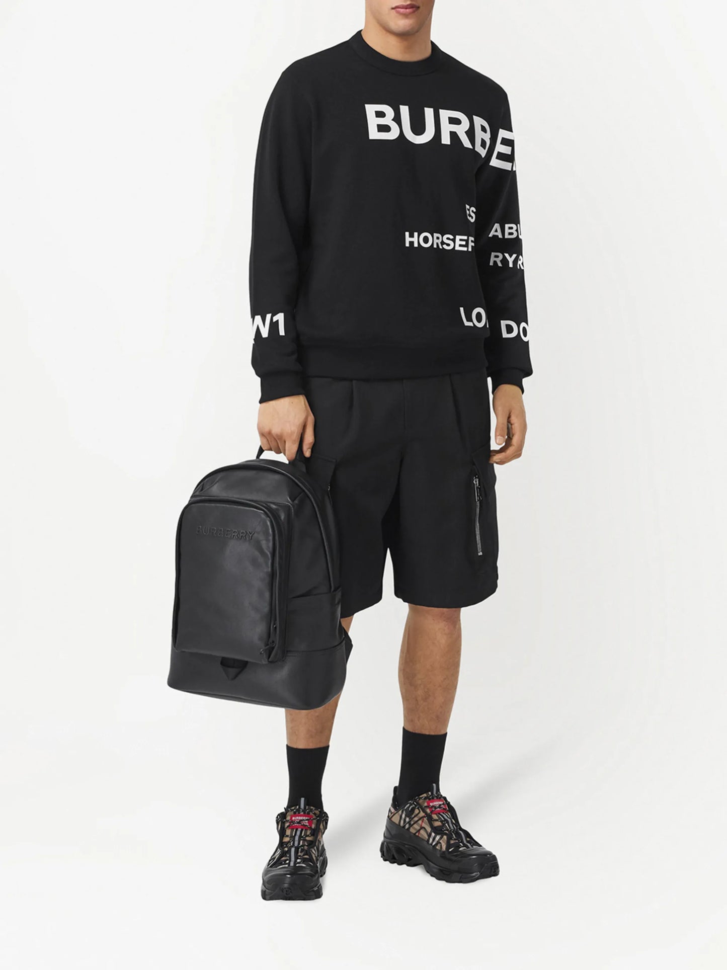 Horseferry-print cotton sweatshirt