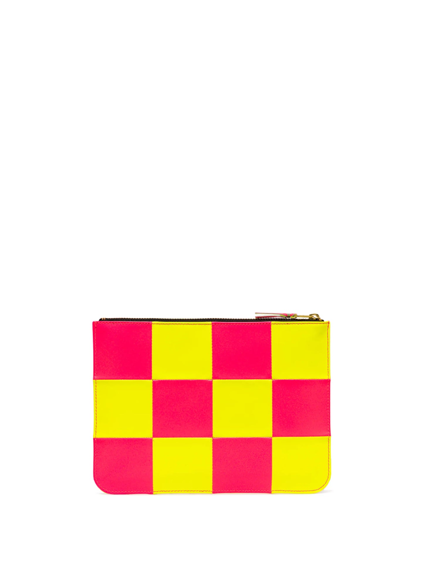 Fluo Square zipped square pouch