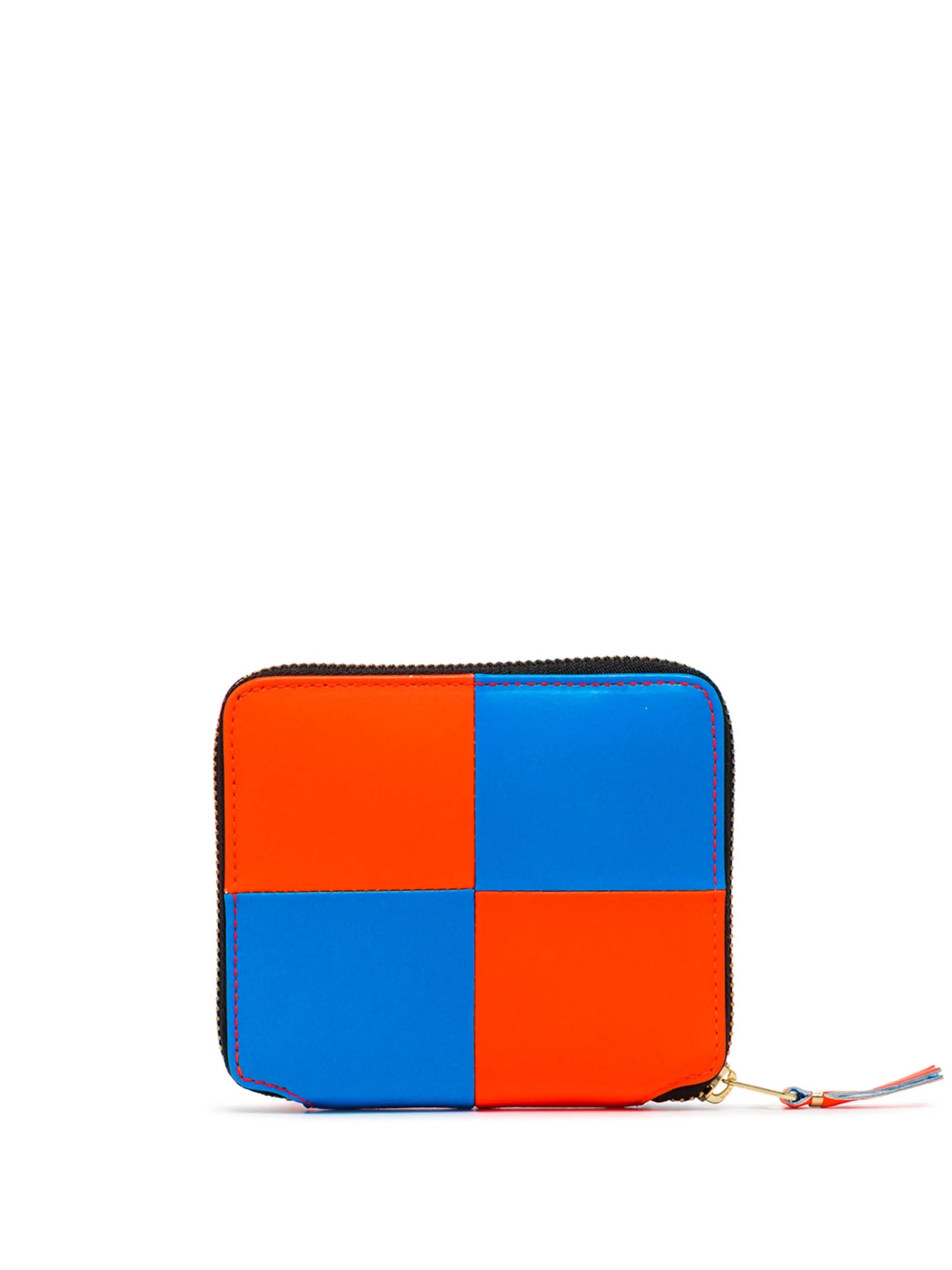 Wallet Fluo Square zip-around leather wallet