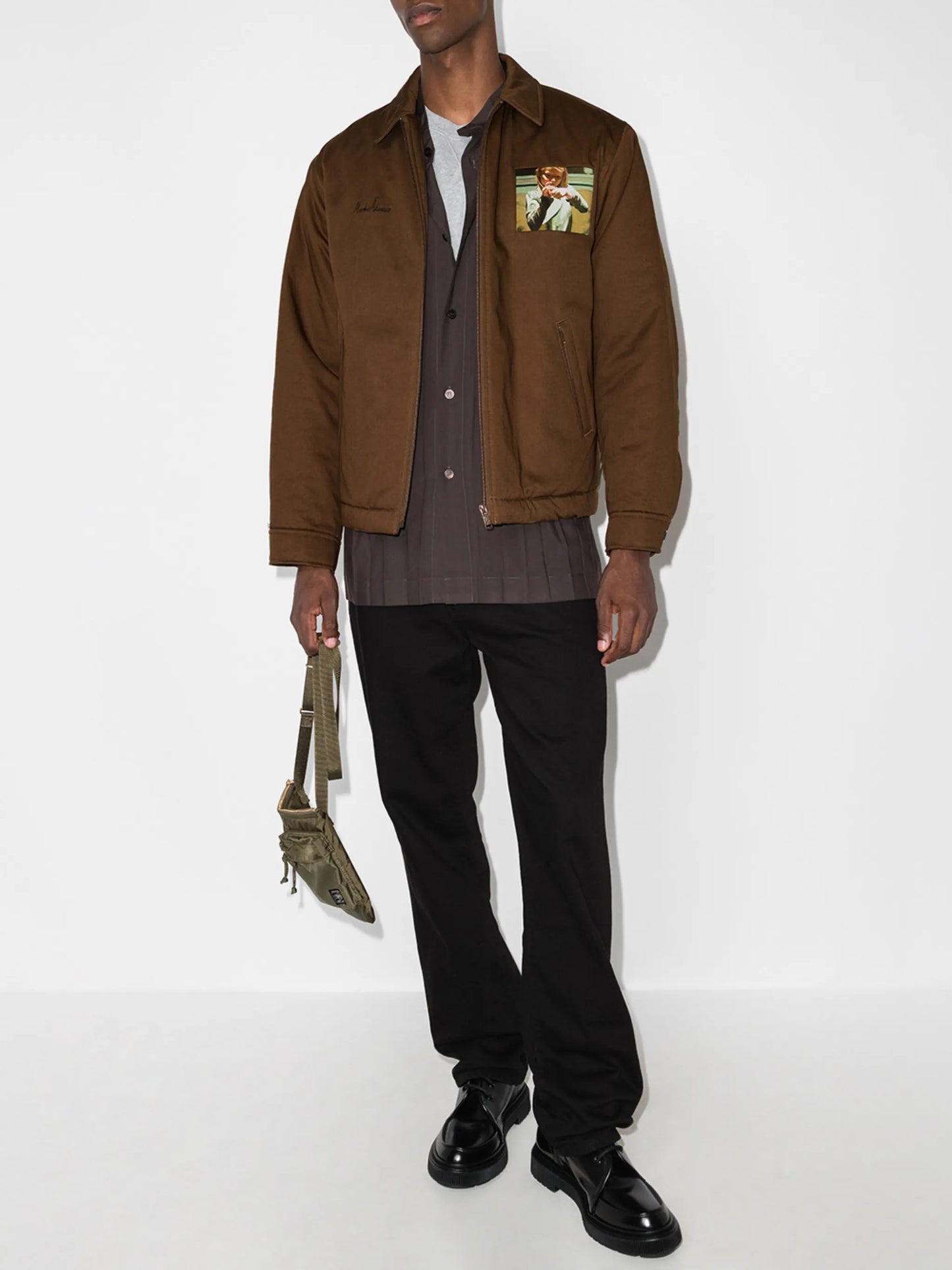 x Markus Akesson painterly-print shirt jacket