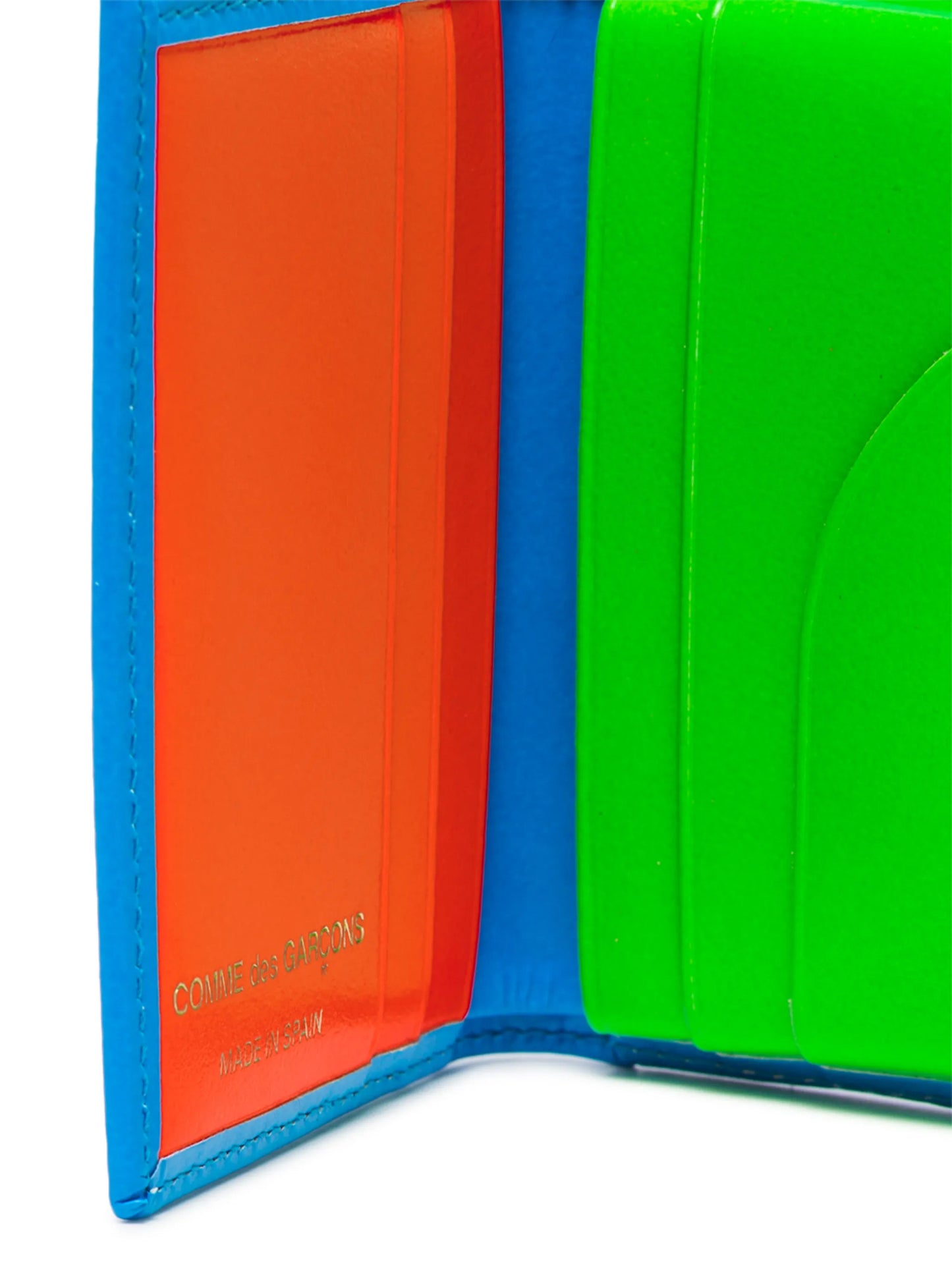 Super Fluo leather cardholder