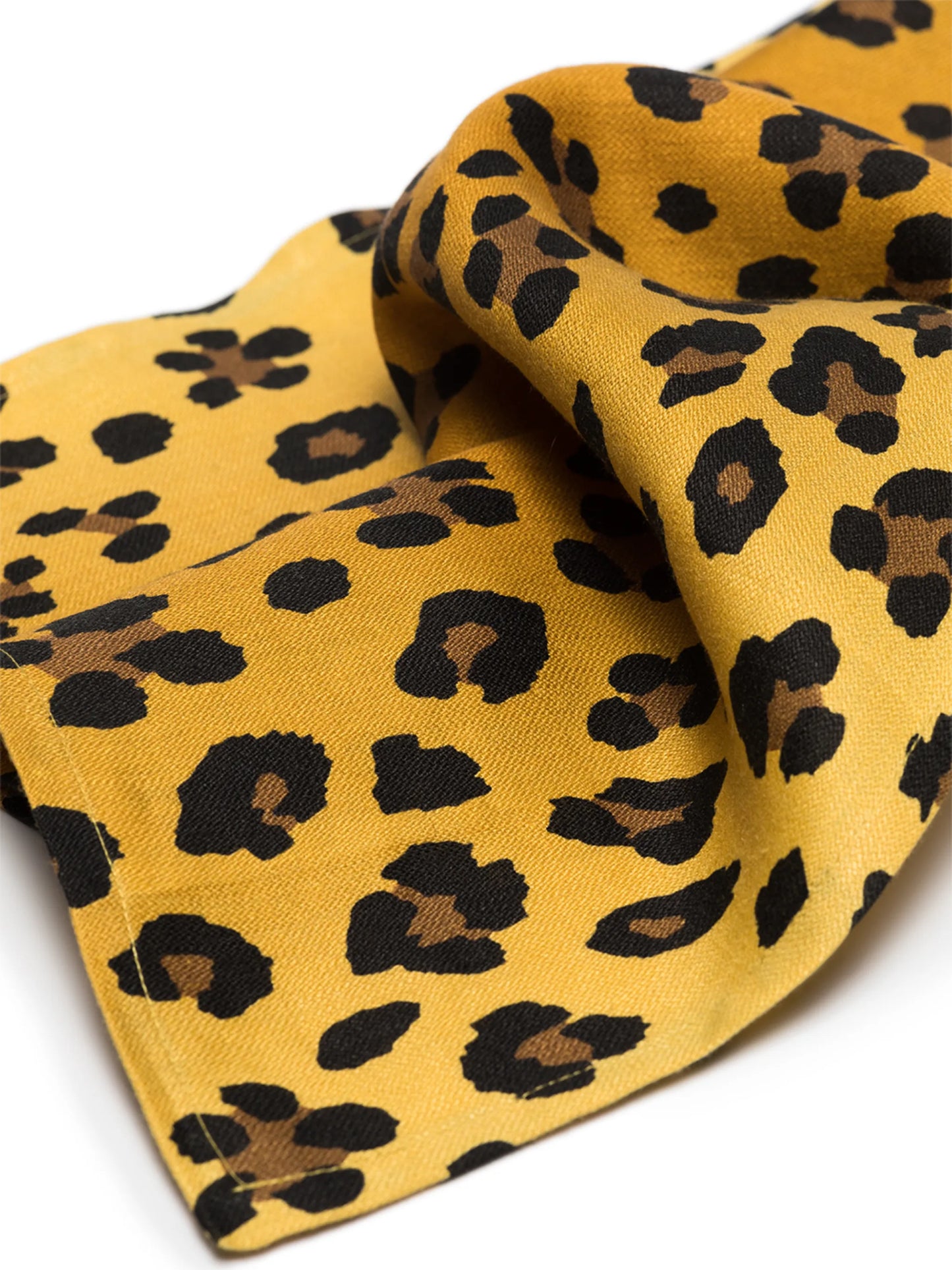 leopard-print table runner