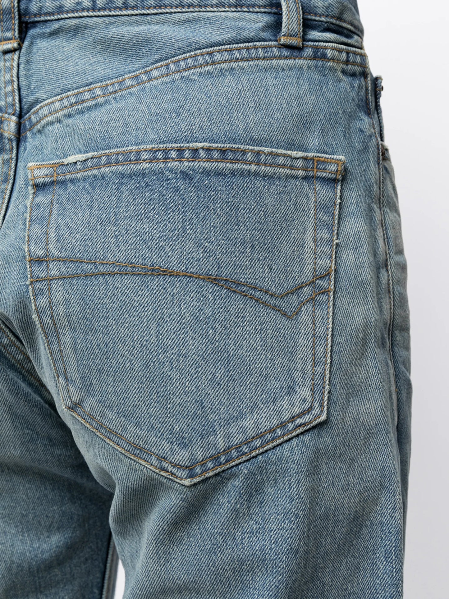 Normal straight-leg denim jeans