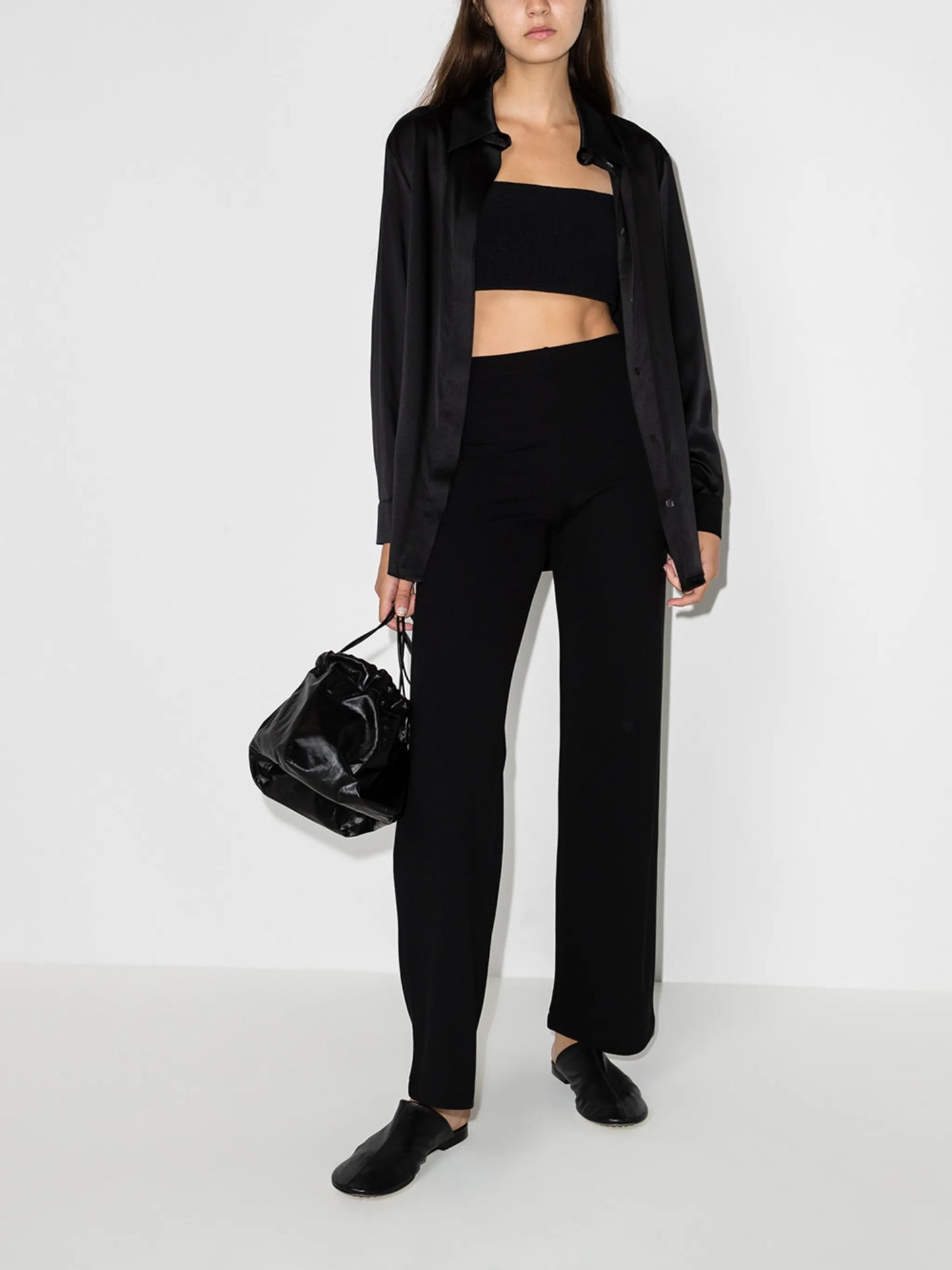 Rio high-waisted flared trousers