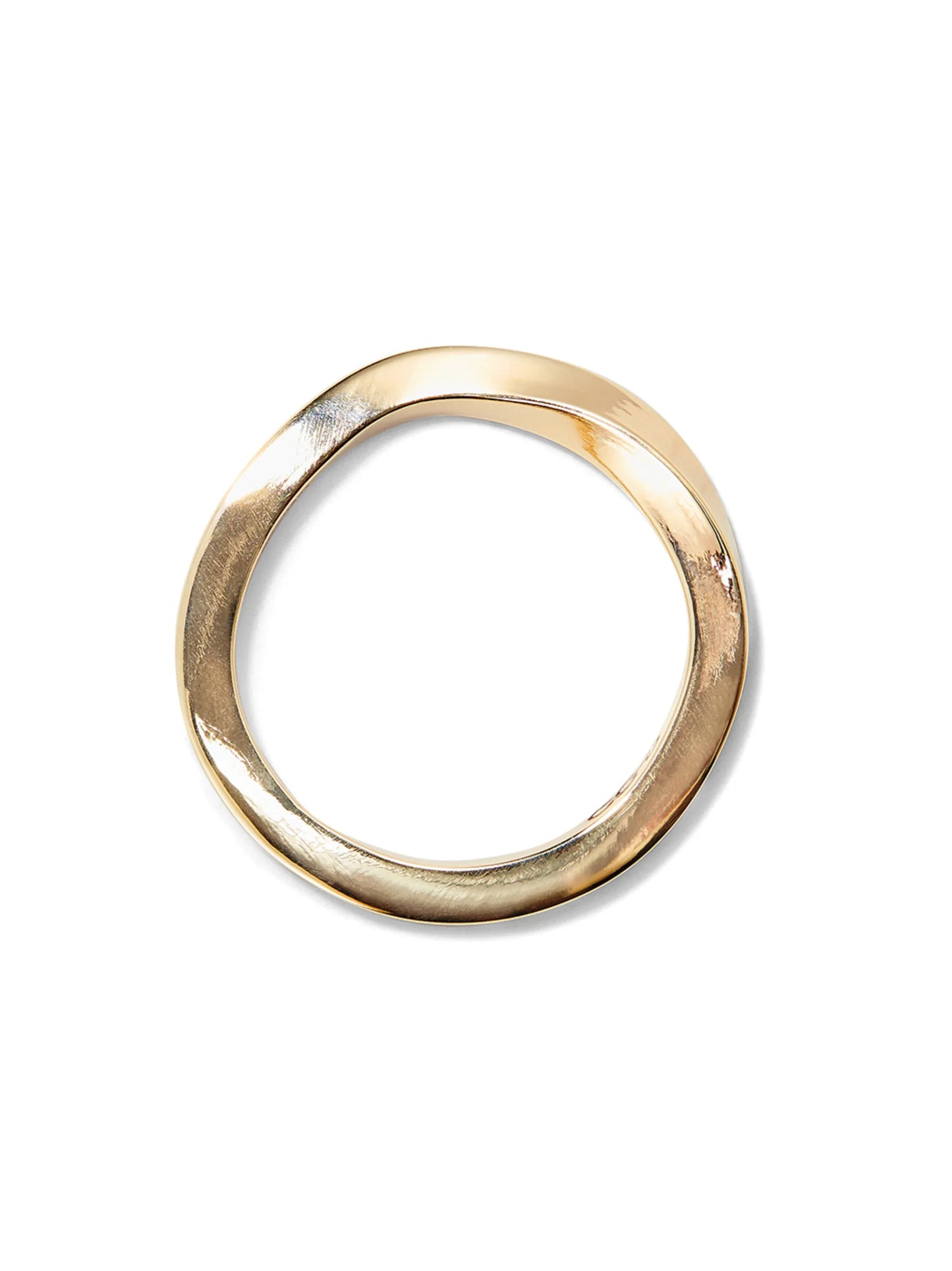 9kt yellow gold twist ring