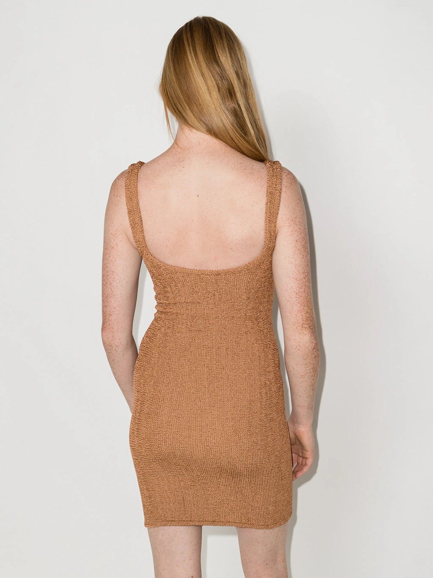 Tank square-neck mini dress