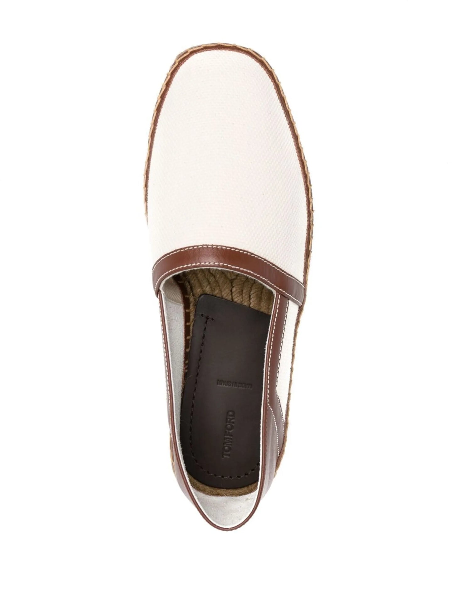 two-tone raffia-sole espadrilles