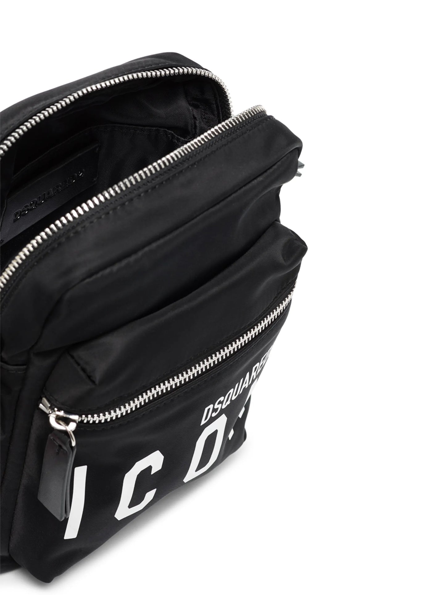 Icon-print messenger bag