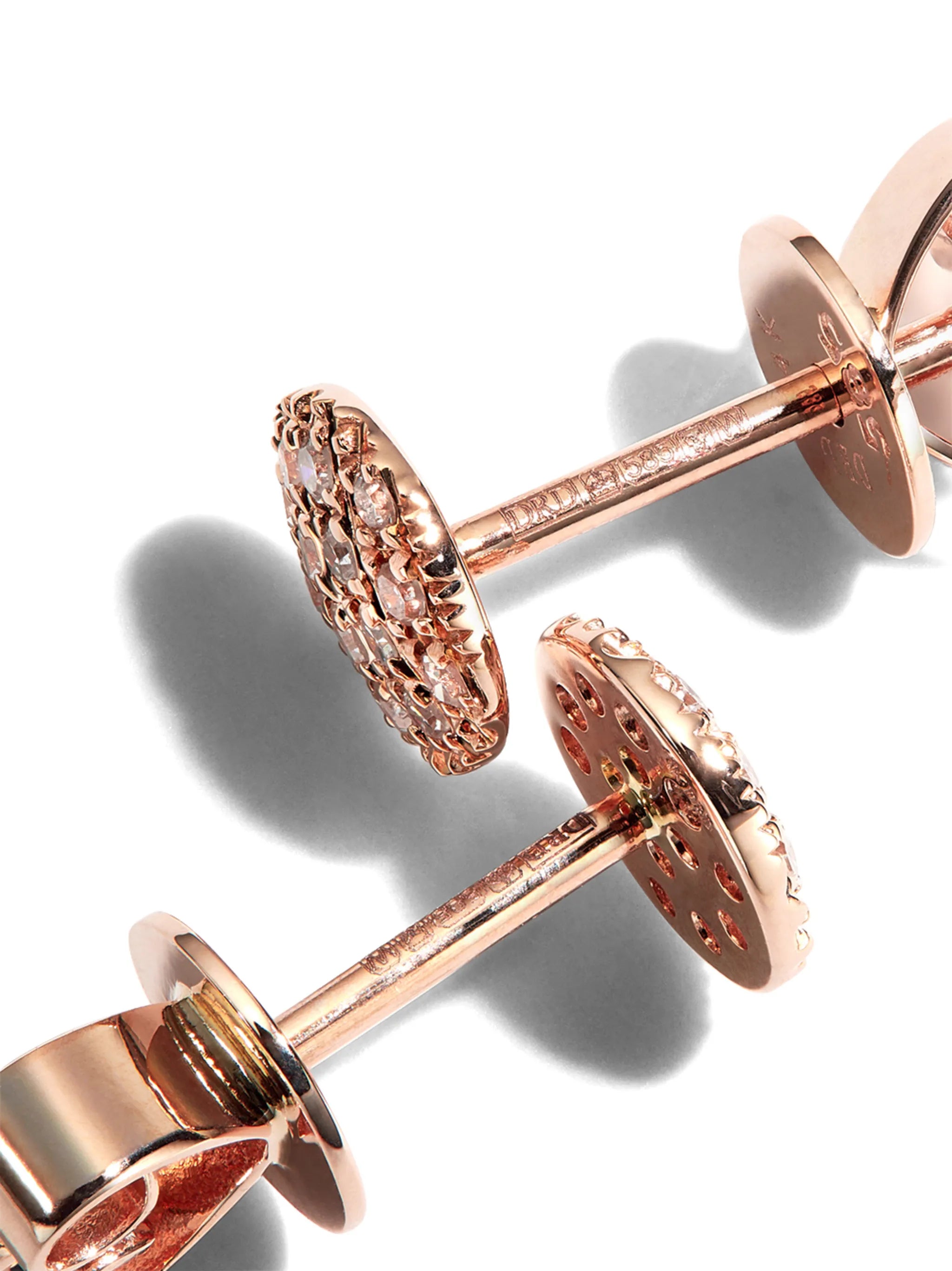 14kt rose gold Lauren Joy diamond earrings
