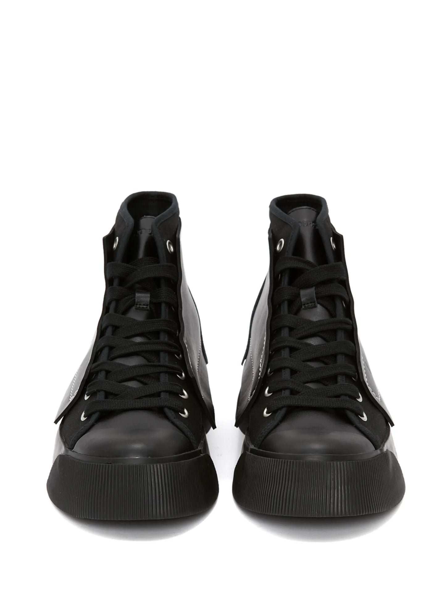 panelled high-top sneakers