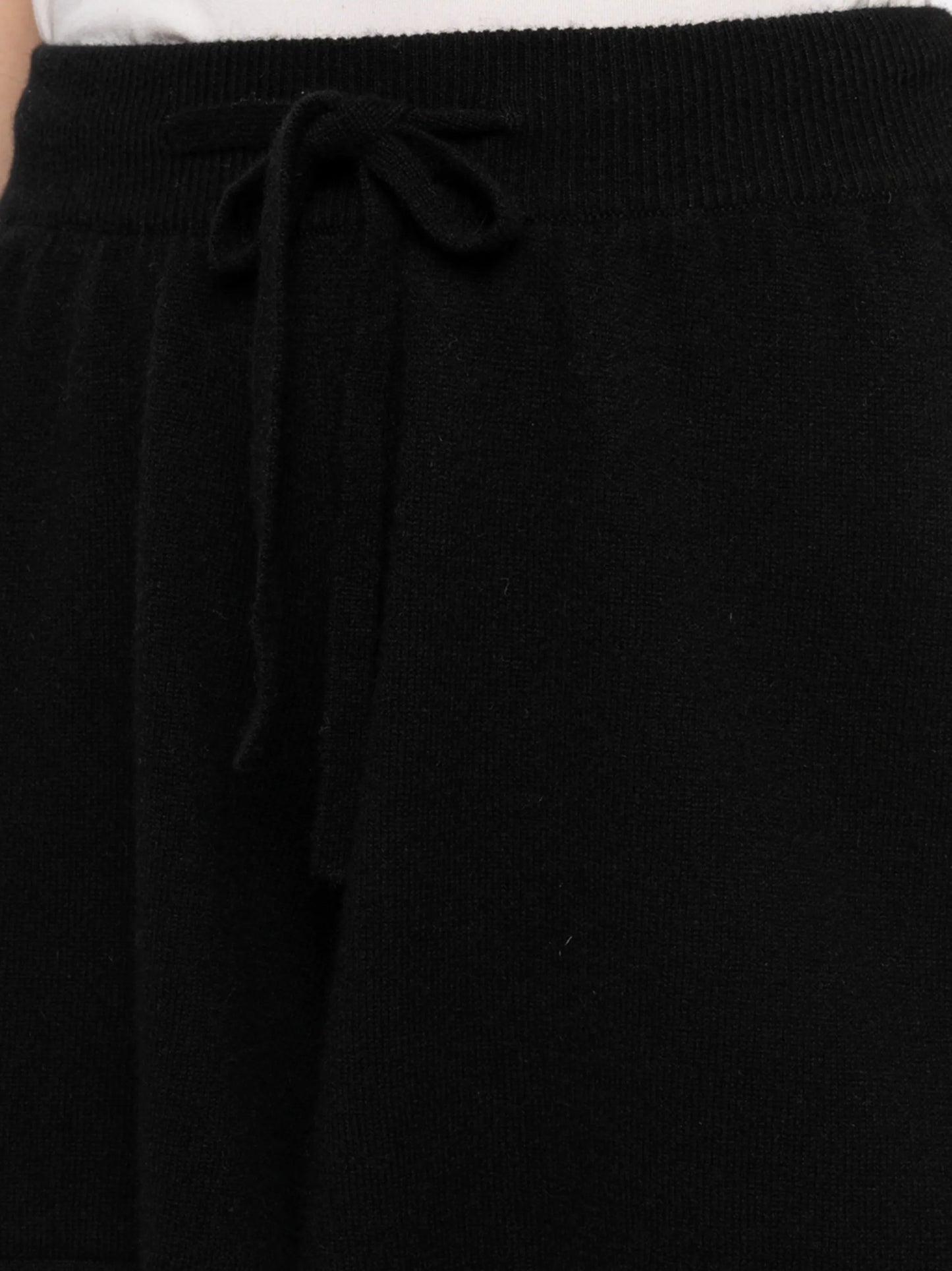 knitted drawstring shorts