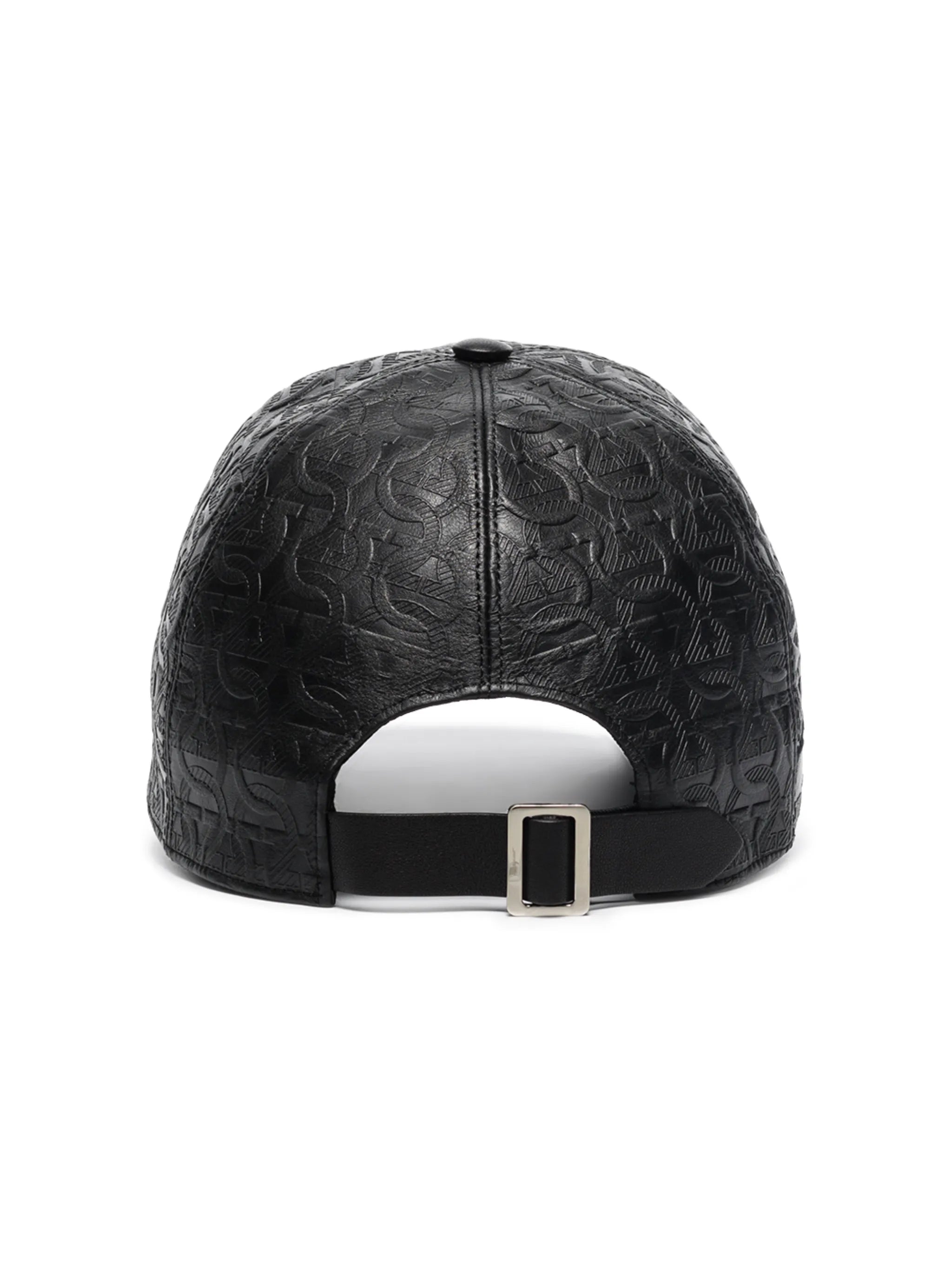Gancini leather cap