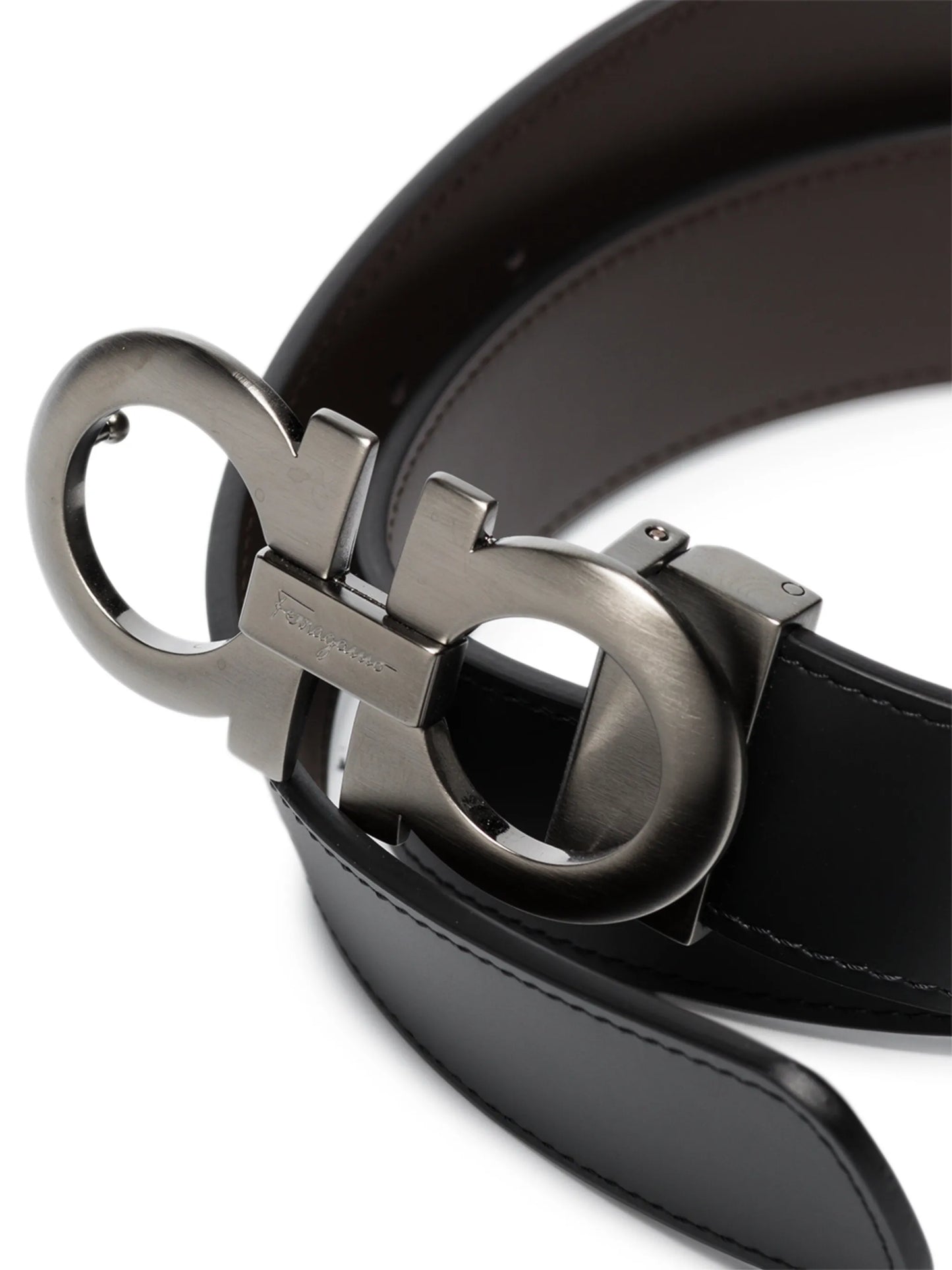 reversible Gancini buckle belt