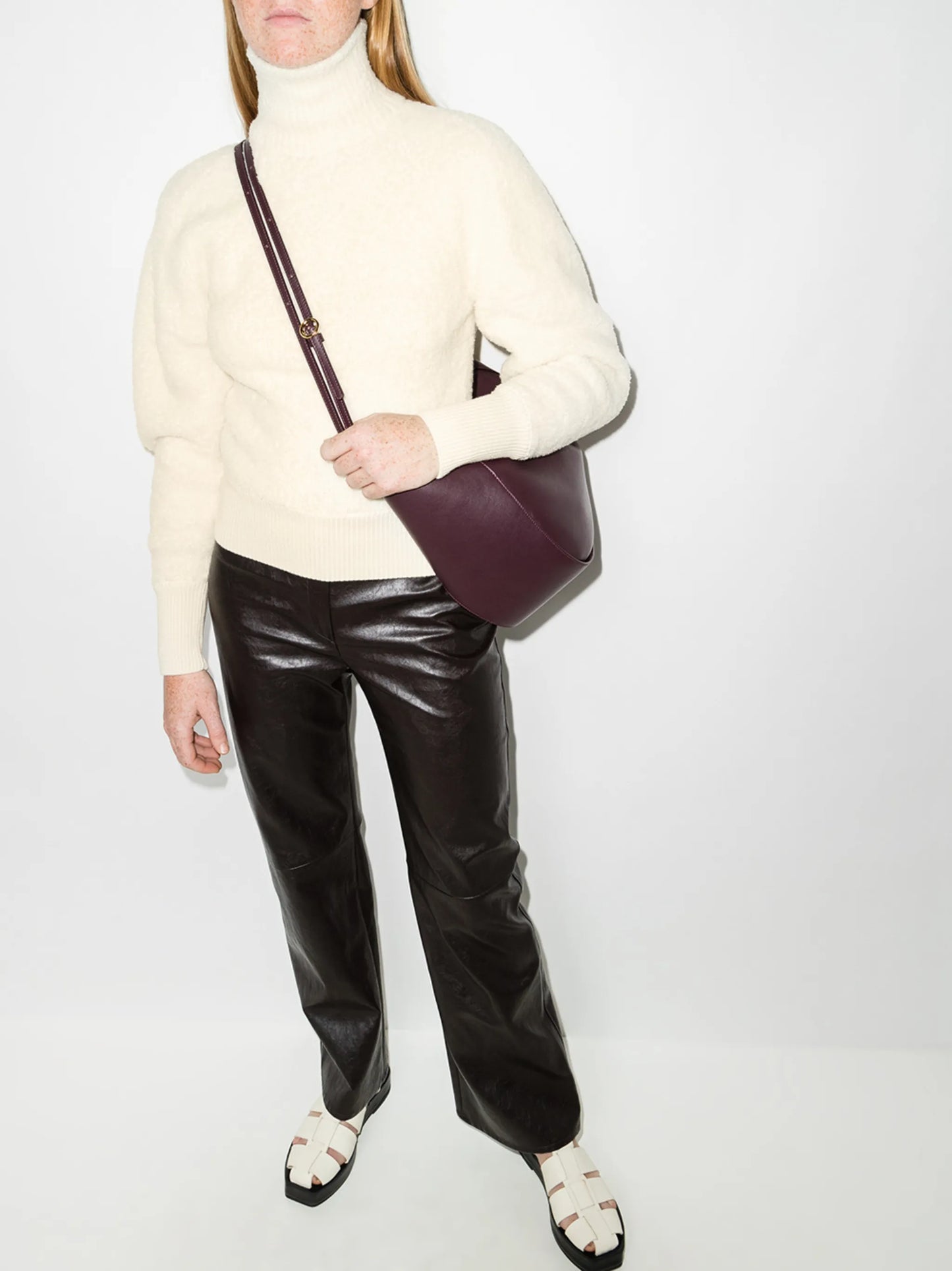 Miah fleece knitted jumper