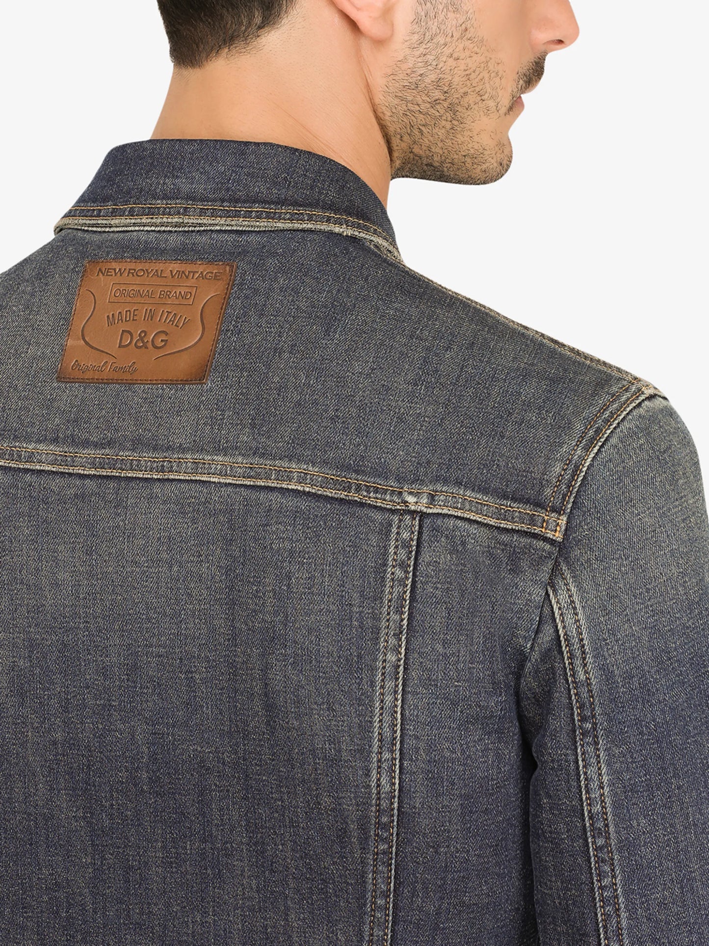 logo-appliqué denim jacket