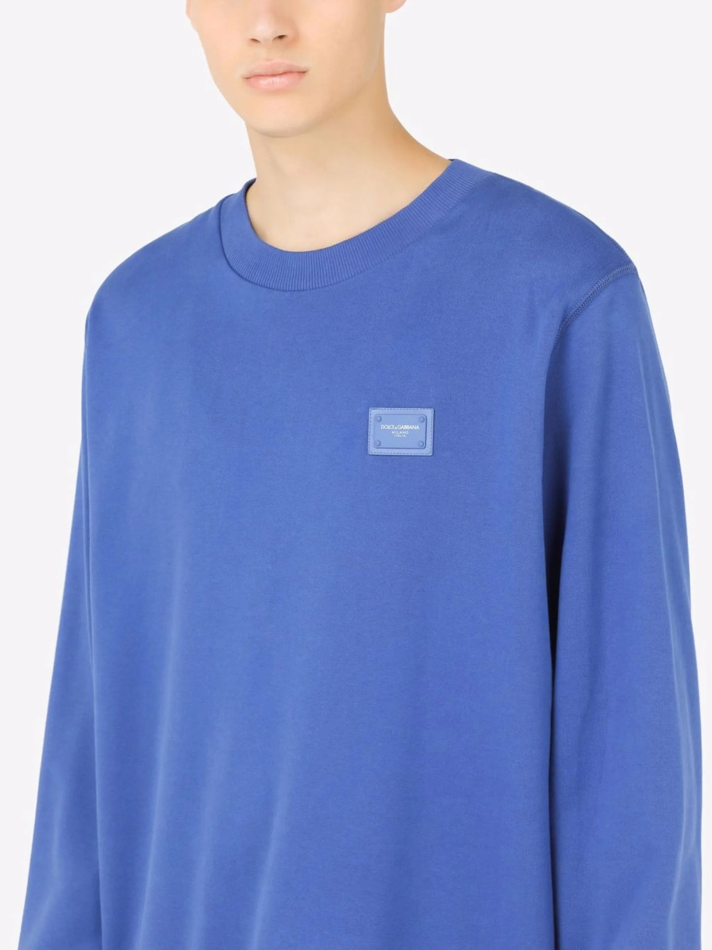 logo-tag cotton sweatshirt
