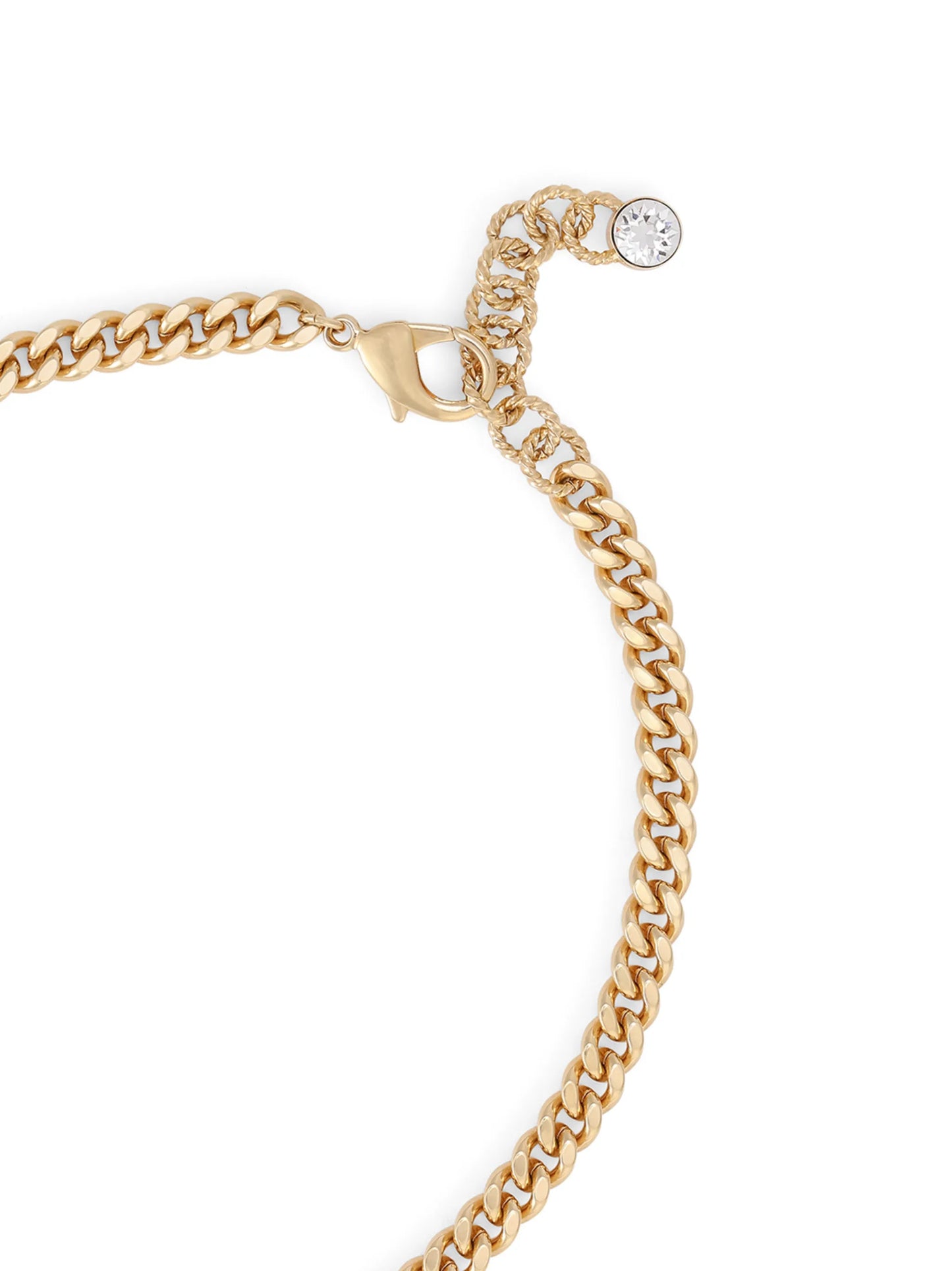 DG-logo rhinestone-embellished choker