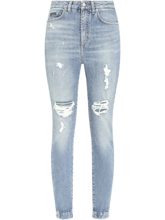 Audrey distressed skinny jeans