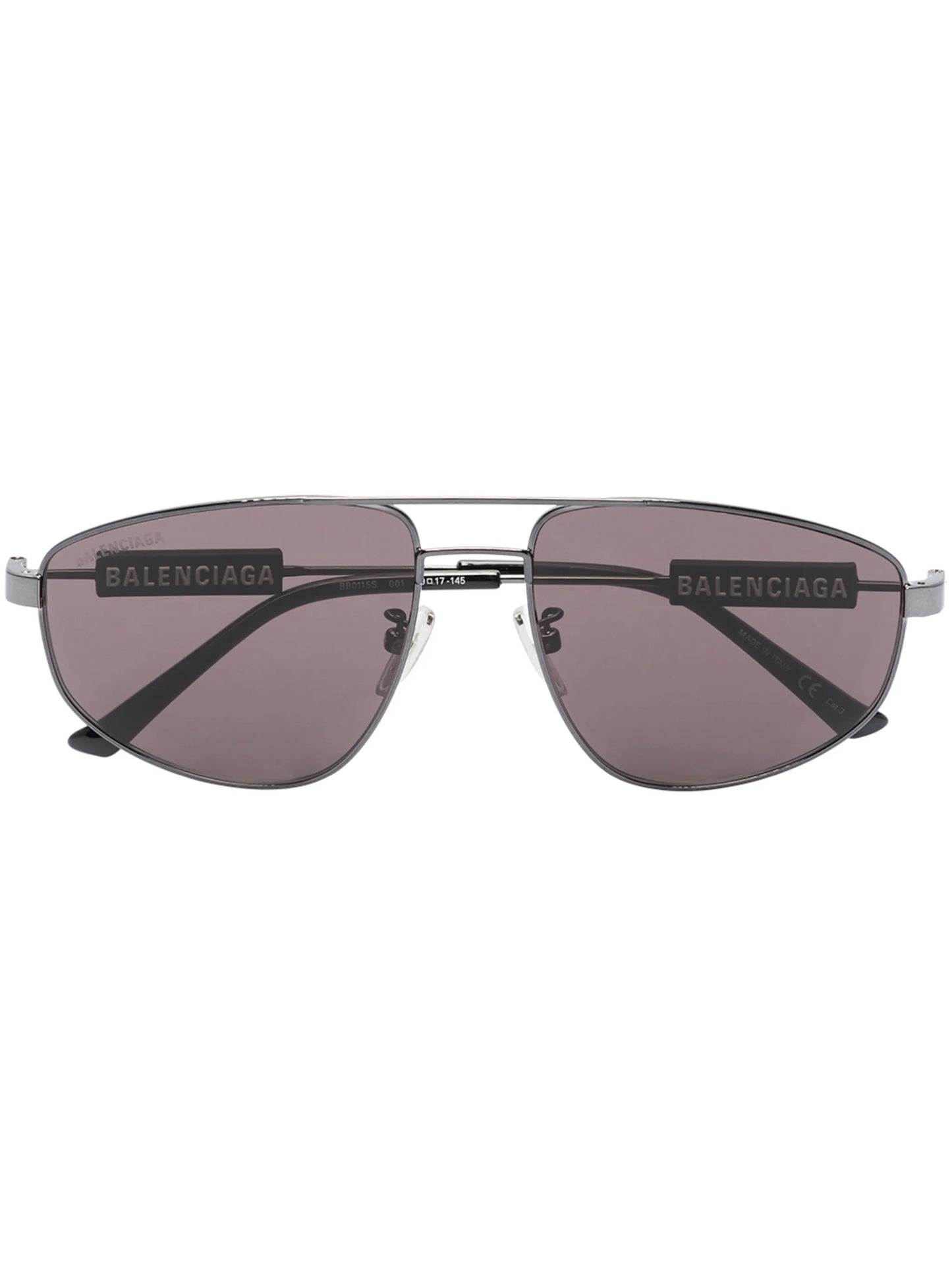 double-bridge pilot-frame sunglasses