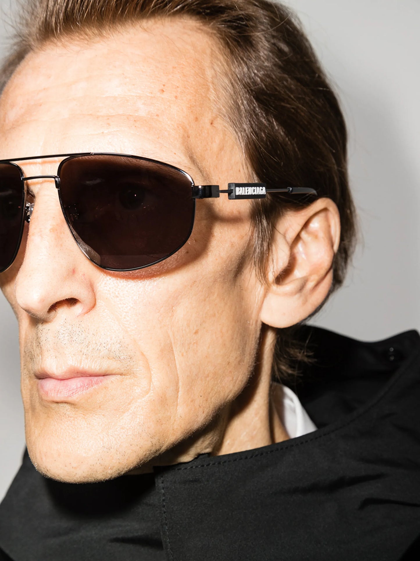 double-bridge pilot-frame sunglasses