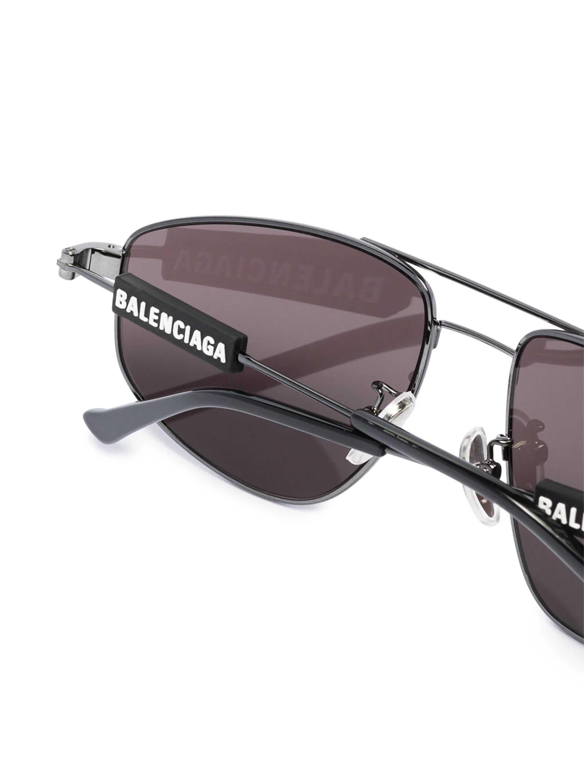 double-bridge pilot-frame sunglasses