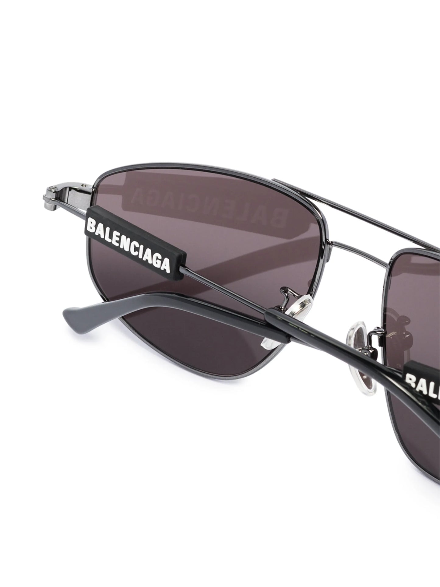 double-bridge pilot-frame sunglasses