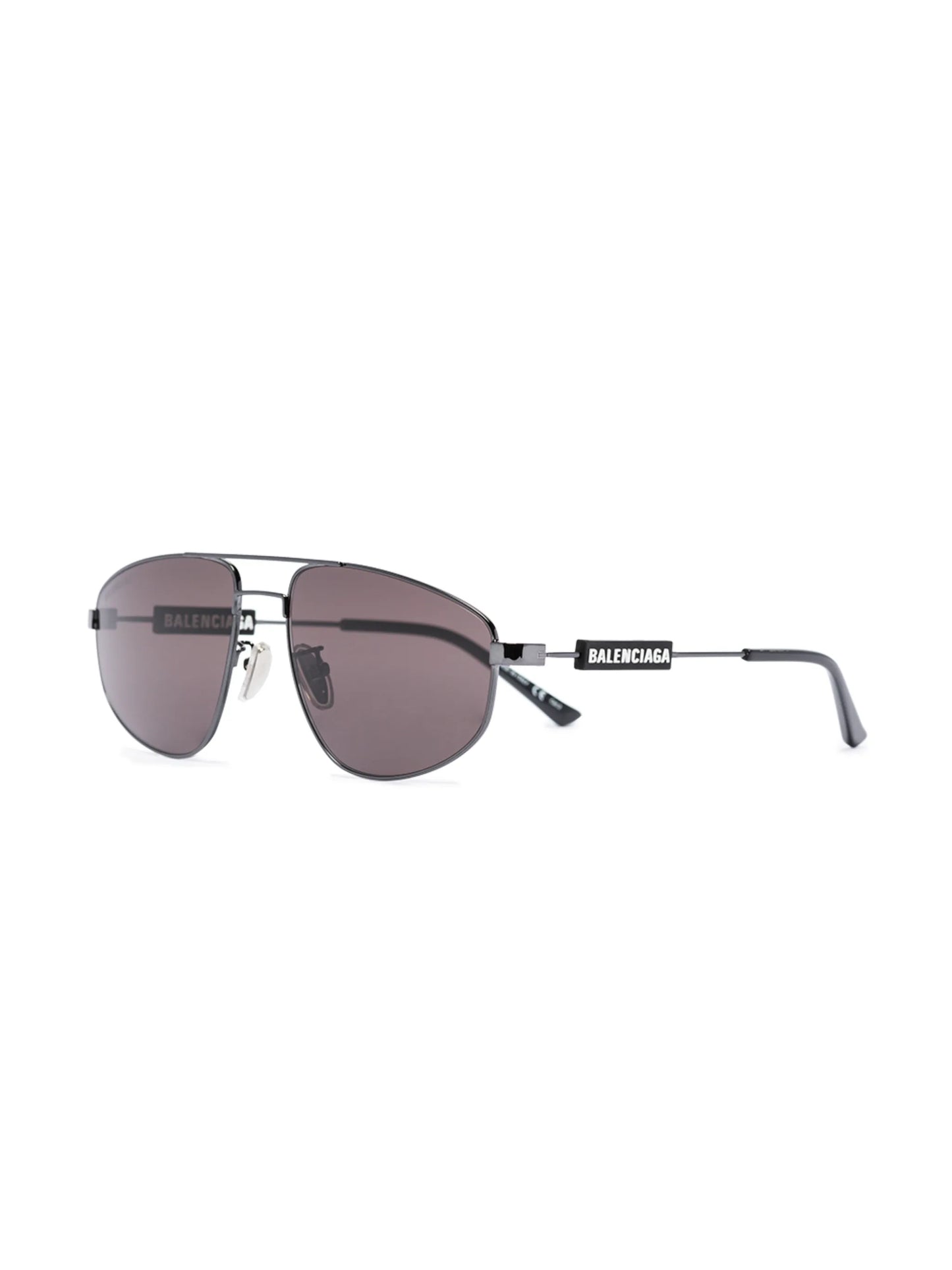 double-bridge pilot-frame sunglasses