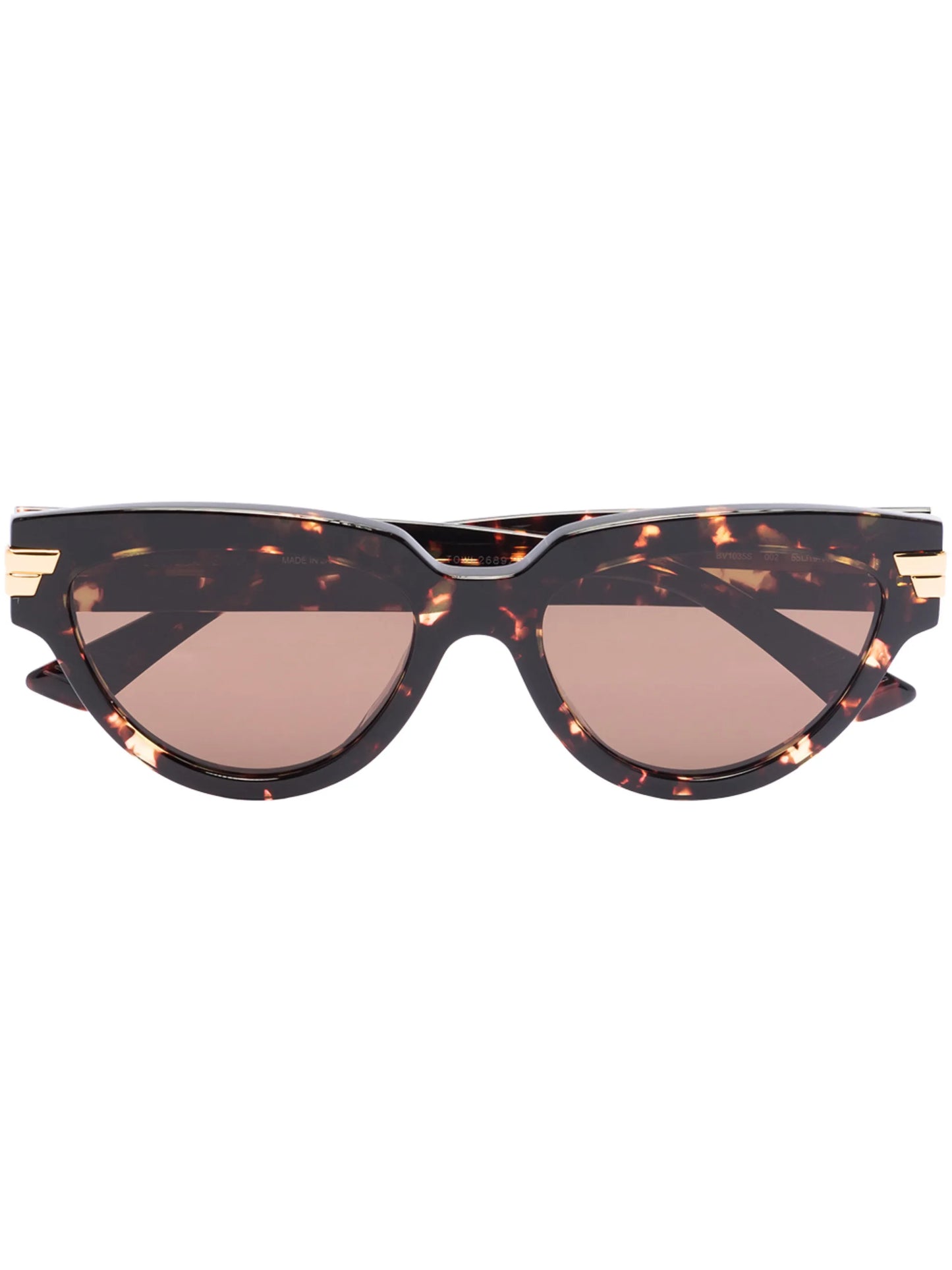 tortoiseshell-effect cat-eye sunglasses